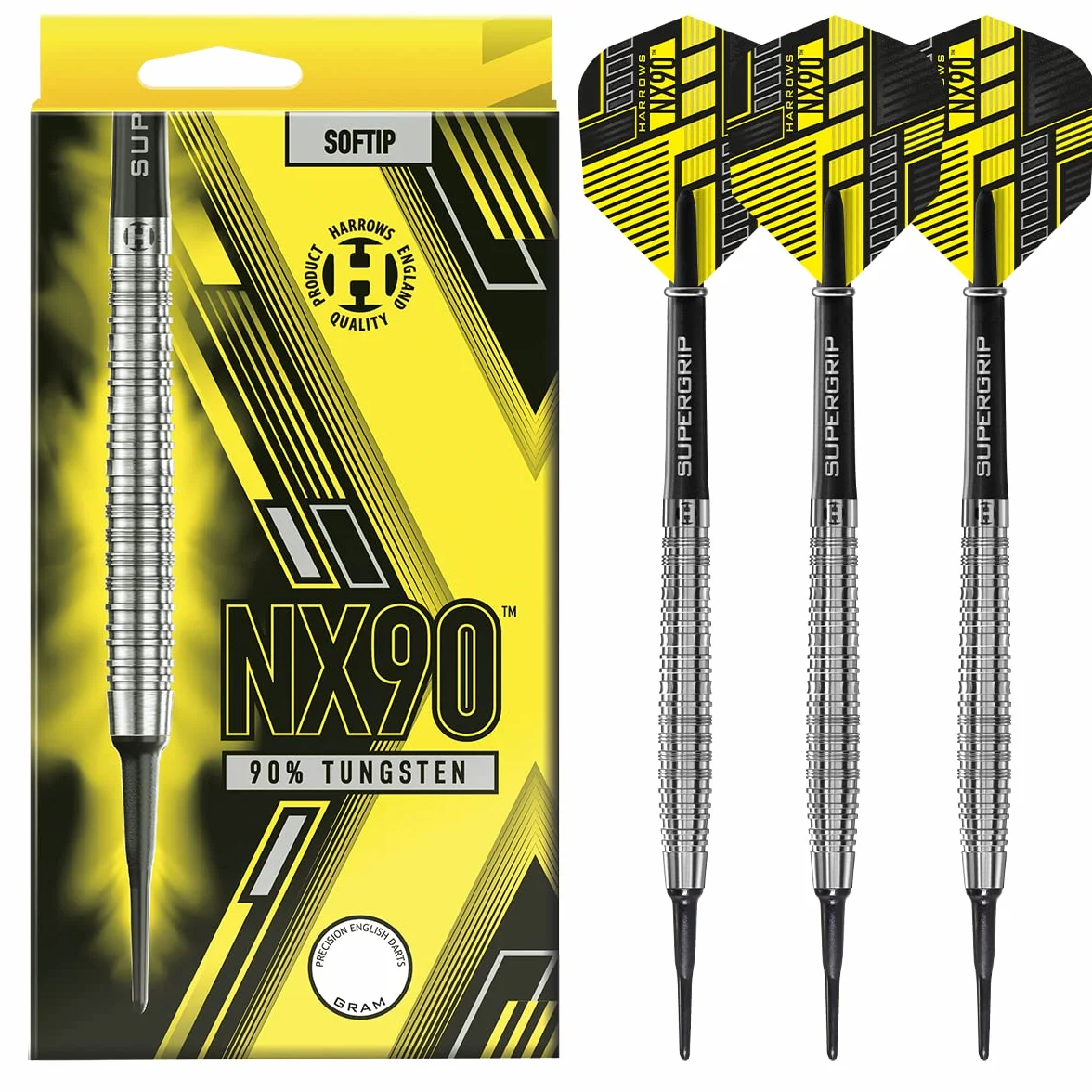 Harrows NX90 90% Soft Tip Fléchettes Pointe Plastique 18g