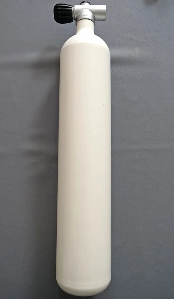Bouteille de plongée 3 l 300 bar complète avec valve blanche M25 x 2
