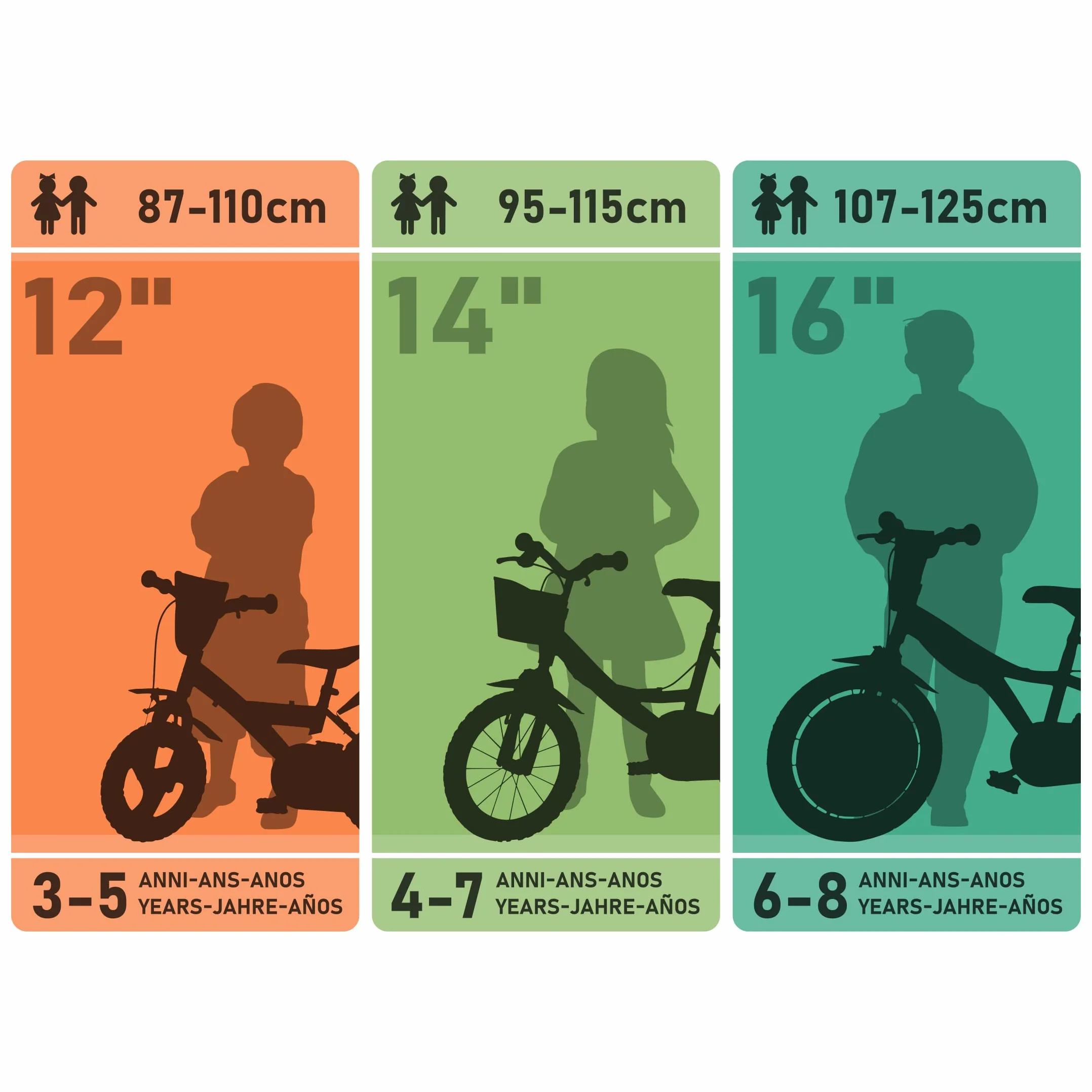 Dino Bikes Vélo Enfant Garçon Raptor 14 Pouces Freins sur Le Guidon Jaune