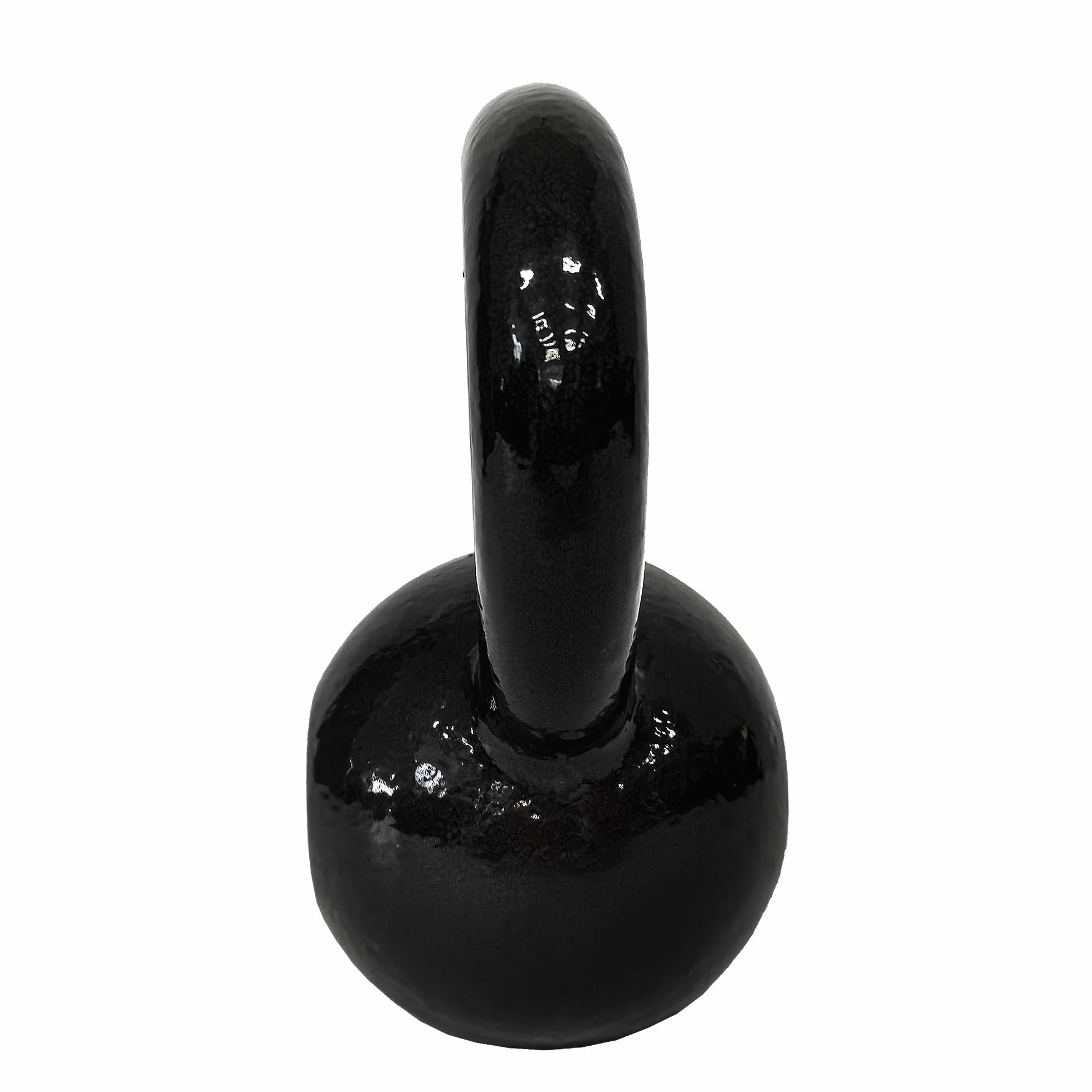 Amazon Basics Kettlebell Poids d'Entraînement en Fonte Poignée Large Texturée Noir