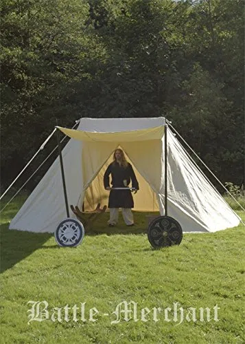 Battle-Merchant - JORVIK Historique 4 x 6 m 425 g/m² Couleur : aspect chevalier naturel LARP Médiéval