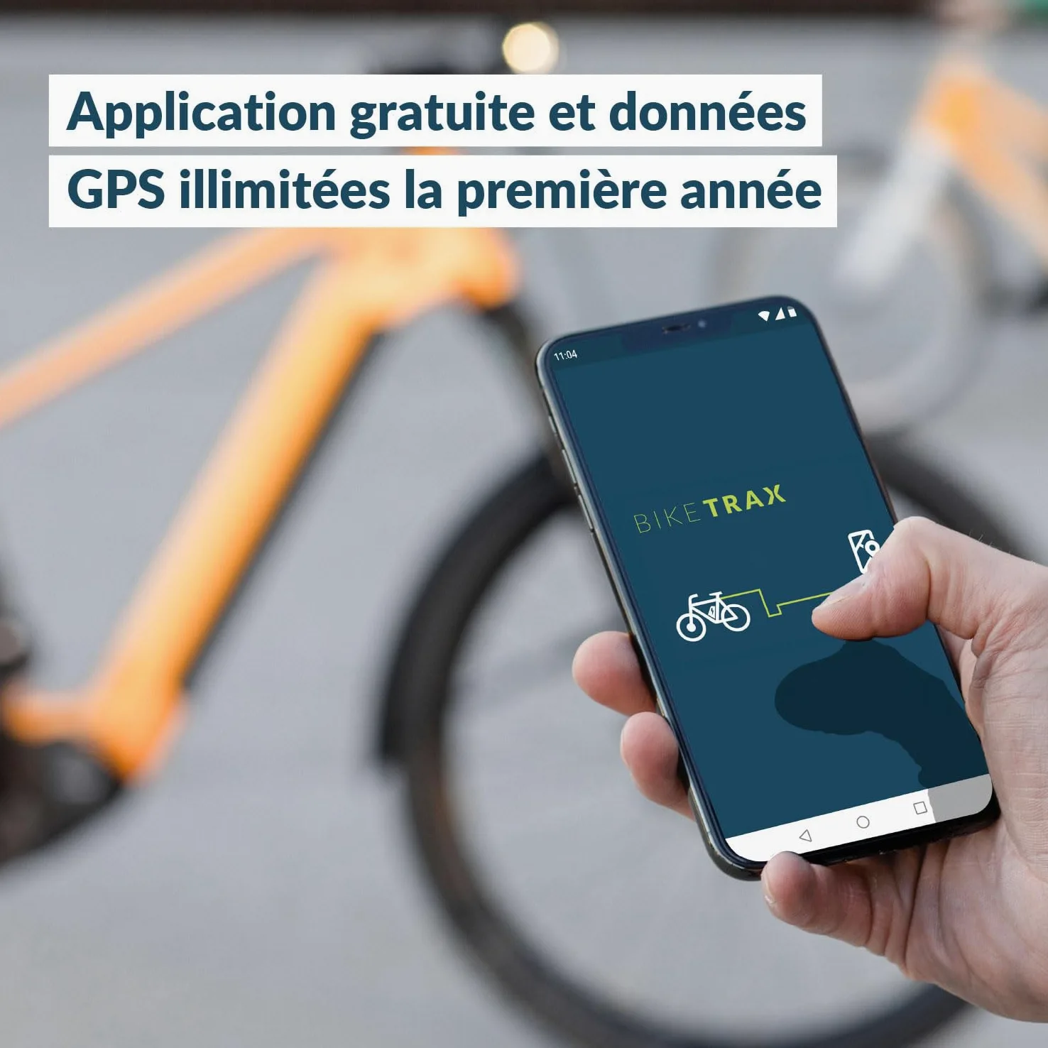 BikeTrax Traceur GPS Vélo Électrique - Compatible avec 95% des Marques, Protection Contre Le Vol Puissante, Suivi en Temps Réel Via App iOS et Android, Inclus : Système d’Alerte et Carte SIM