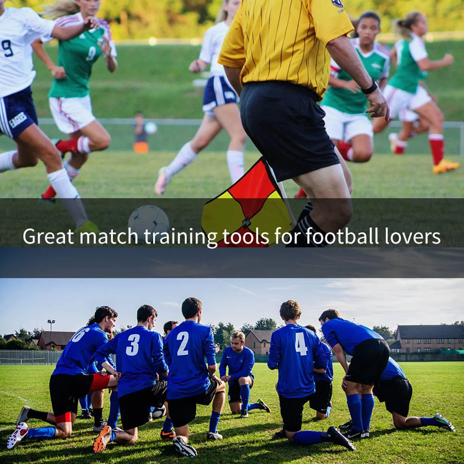 Luqeeg 2 Pièces 3x2m Filet de But de Football, Filet D'entraînement de Football en Fibre Polypropylène Filet de Remplacement pour But de Football pour Adultes et Enfants