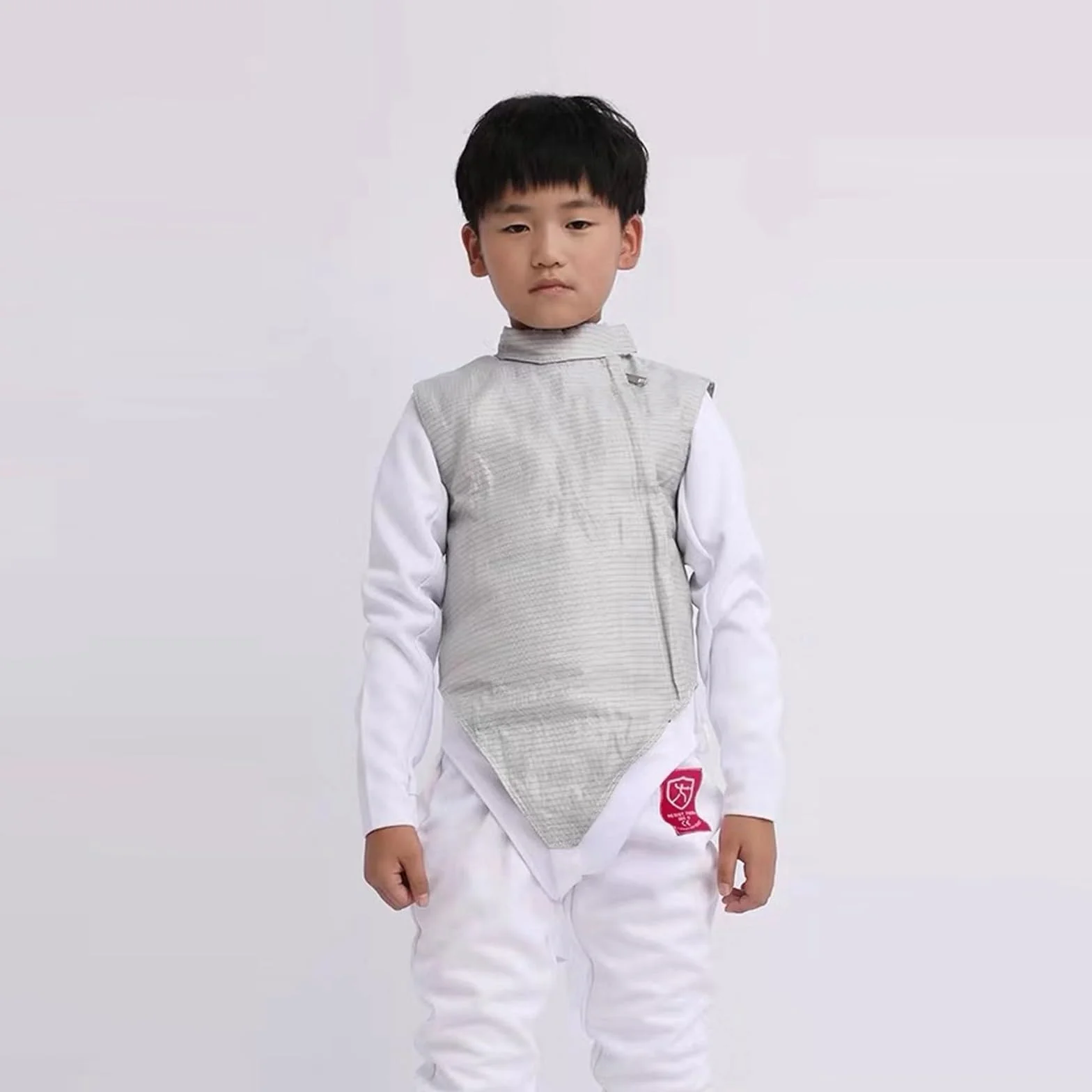 Gilet en Métal pour Adultes et Enfants, Veste en Métal pour Escrime Électrique Non Lavable, Vêtements Conducteurs D'escrime, Main Droite(48#)
