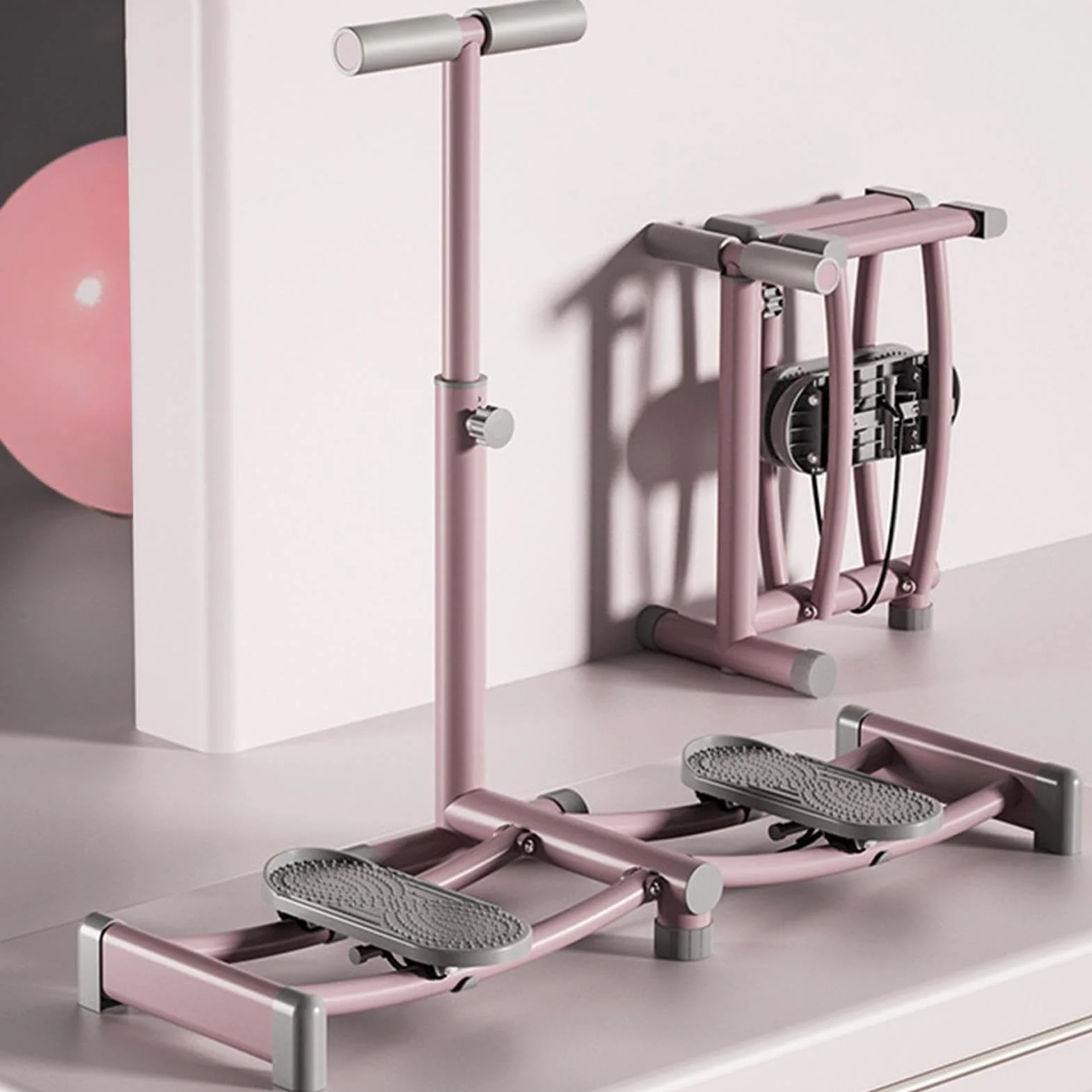 Generisch Appareil d'entraînement musculaire du plancher pelvien | Machine de renforcement des muscles intérieurs des cuisses avec mains courantes | Pédale antidérapante en polypropylène pour la salle