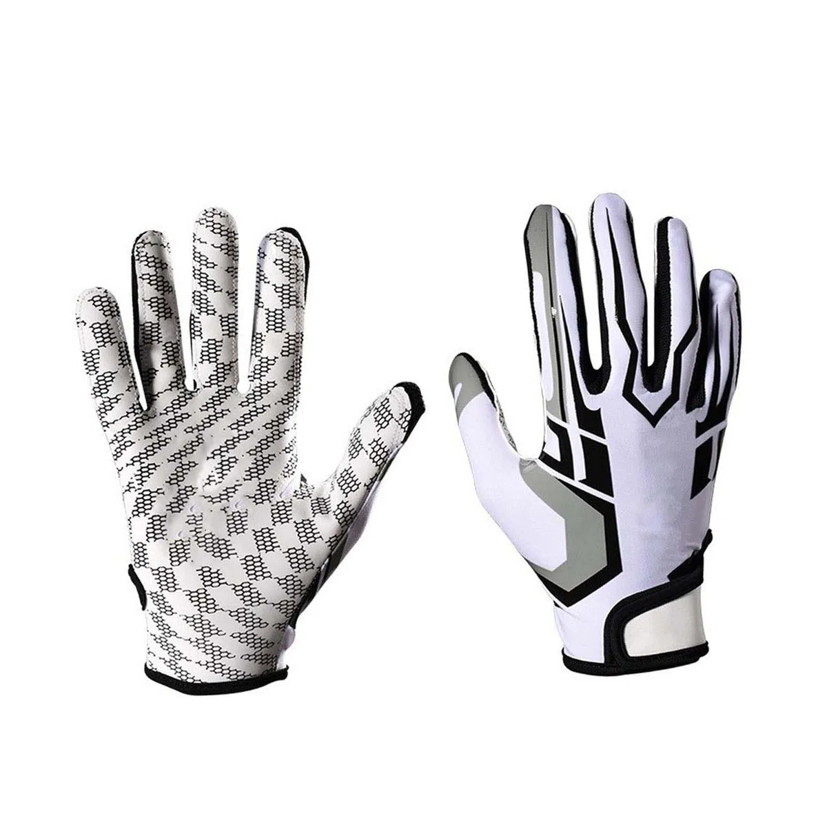 Gants de sport, gants de football américain, maille respirante, doigts, épaisseur moyenne, antidérapants