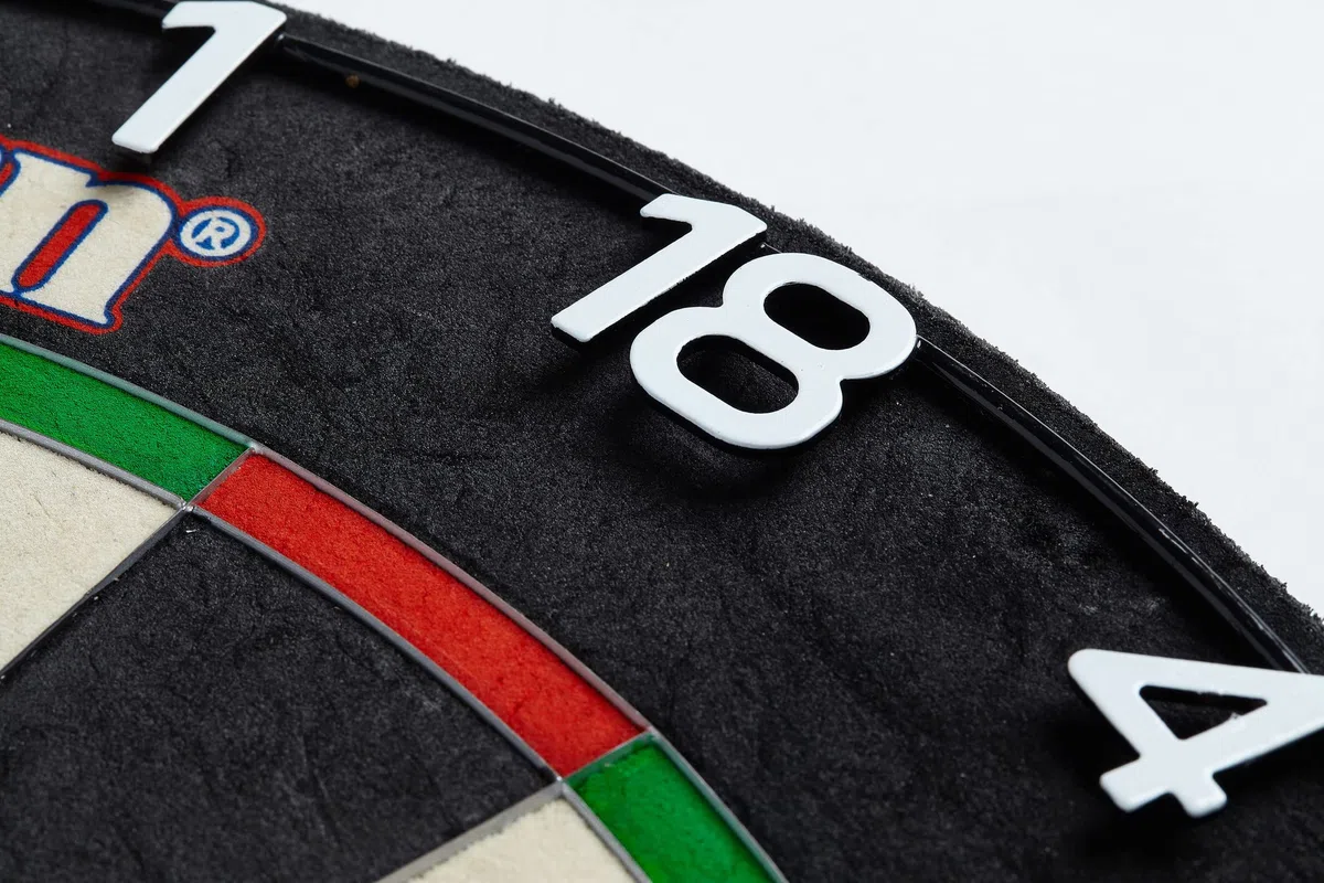 Unicorn Dartboard Number Ring | Eclipse Ultra-Visible | White | Metal | Increased Clarity and Focus | Standard, Horizontal Or Extra Large Numbers