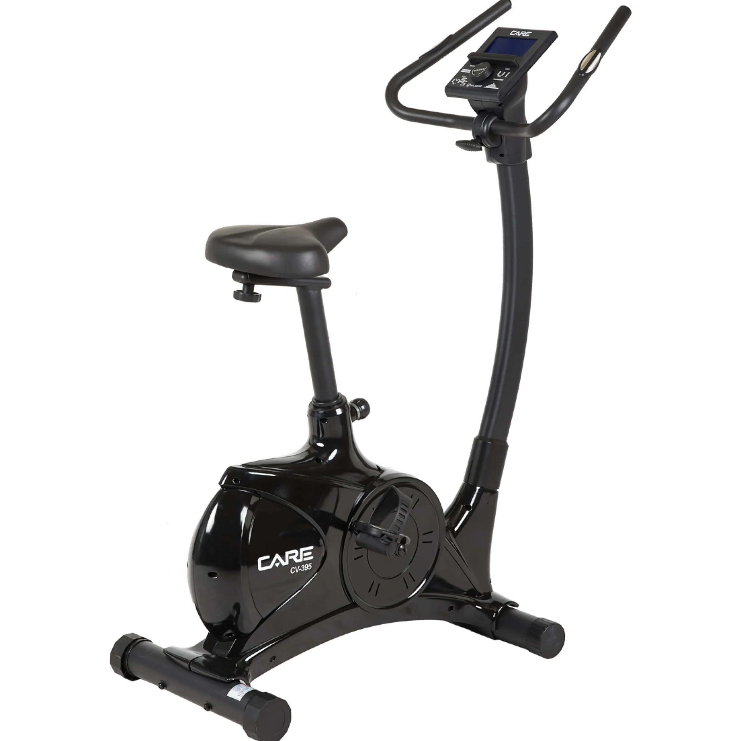 Care Fitness - Vélo d'Appartement Motorisé CV-395 - Vélo Droit 24 Programmes d'Entraînement - Masse d'Inertie 12kg - Résistances Magnétique Motorisée - Connectivité Application Mobile/Kinomap