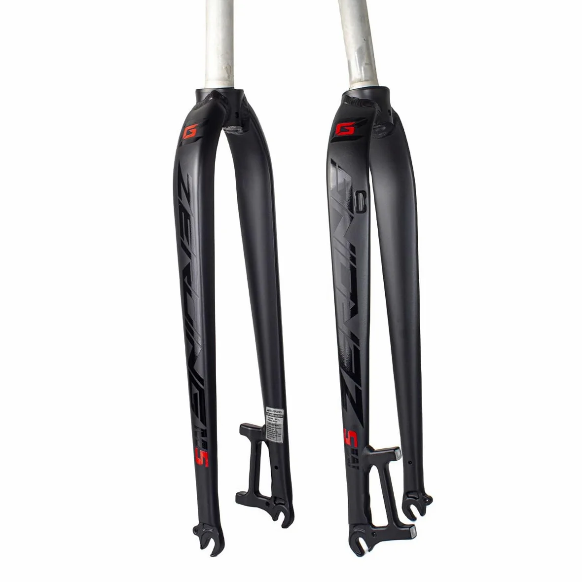 Fourches Rigides VTT 26" 27,5" 29" Universelle Fourche De Vélo en Alliage D'aluminium Ultralégère Tube Droit 1-1/8" Fourche Avant De Frein À Disque 9x100mm Libération Rapide(Black Label,29in)