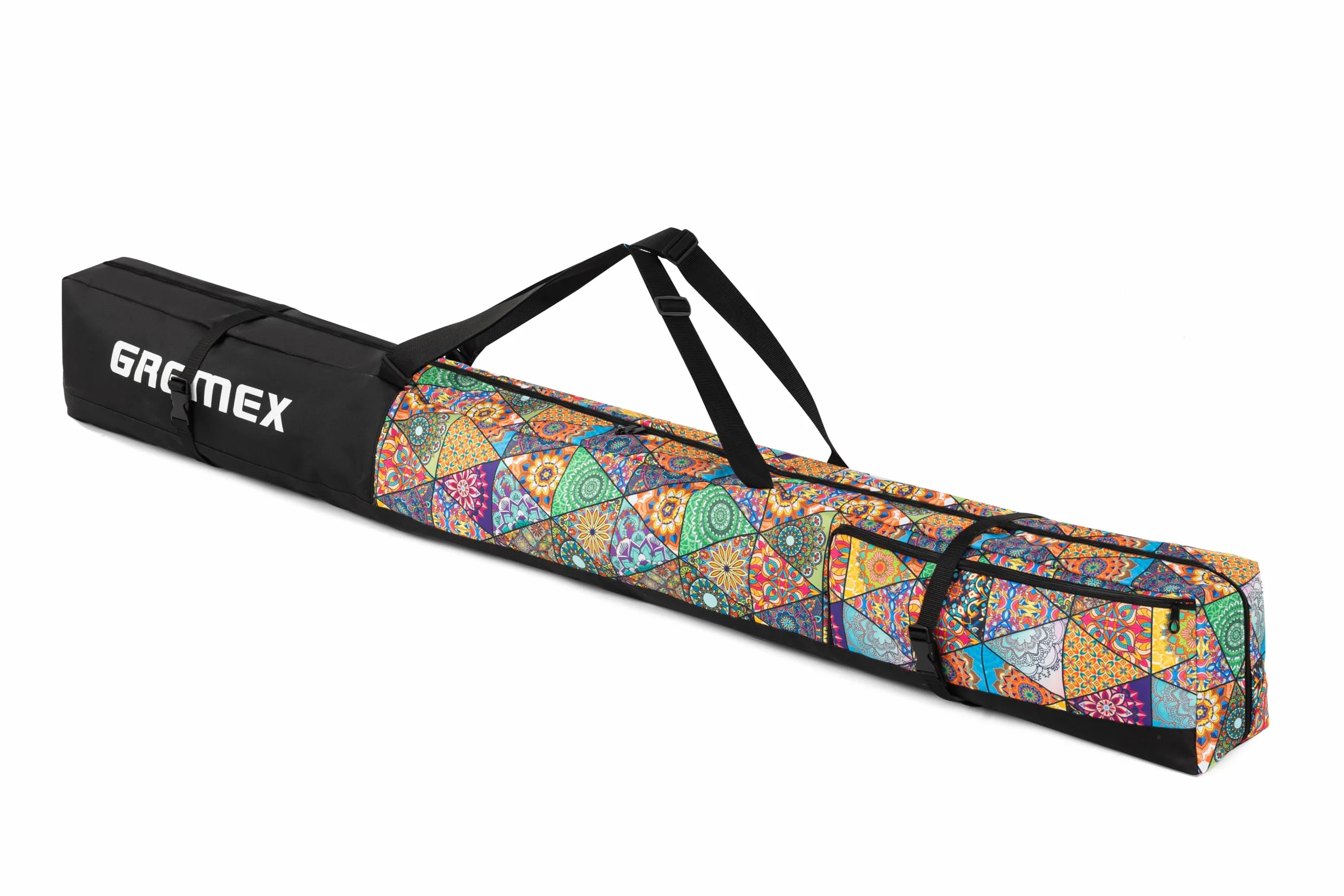 Housse de Ski imperméable pour 1 Paire de Skis - Sac de Ski Alpin Compact et Léger