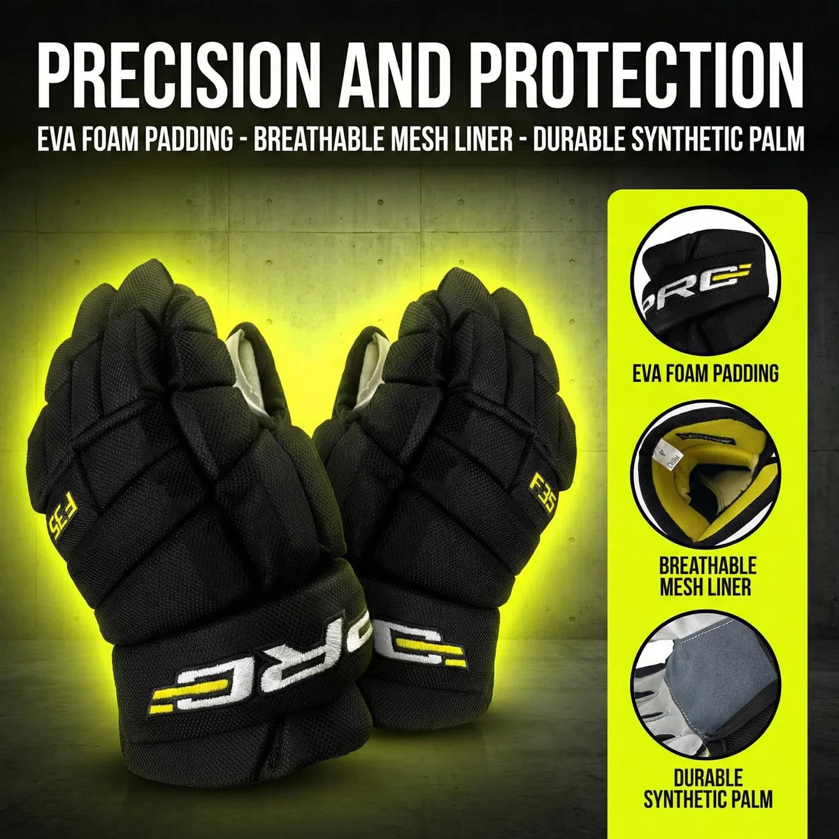 VPRO Un gant de hockey sur la GLACE, des gants de protection pour protéger contre les gants de coupe et la protection contre les gants de coupe sont le meilleur choix pour chaque sportif (F35/10)