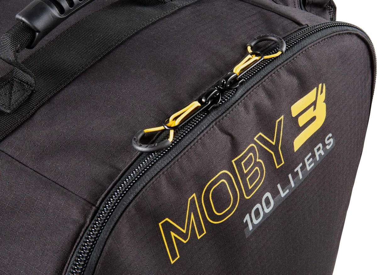 Cressi Moby 3 Trolley Bag Black/Yellow 100 L - Sac à roulettes Robuste et Spacieux Idéal pour Les Activités Sportives et Les Voyages, Noir/Jaune, 100 L, Unisex