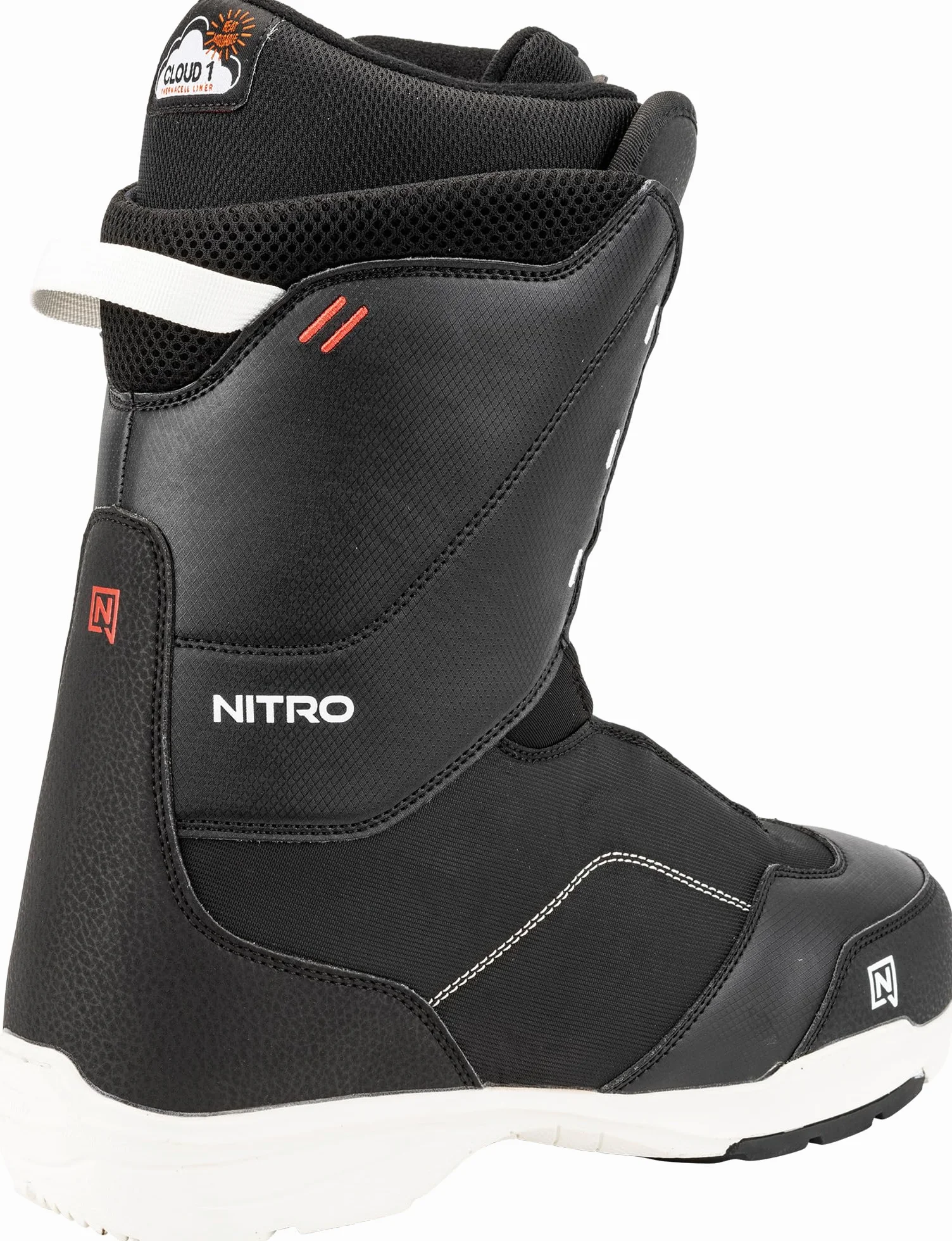 Nitro Tangent Boa Bottes de Snowboard pour Hommes, Noir, 31.5