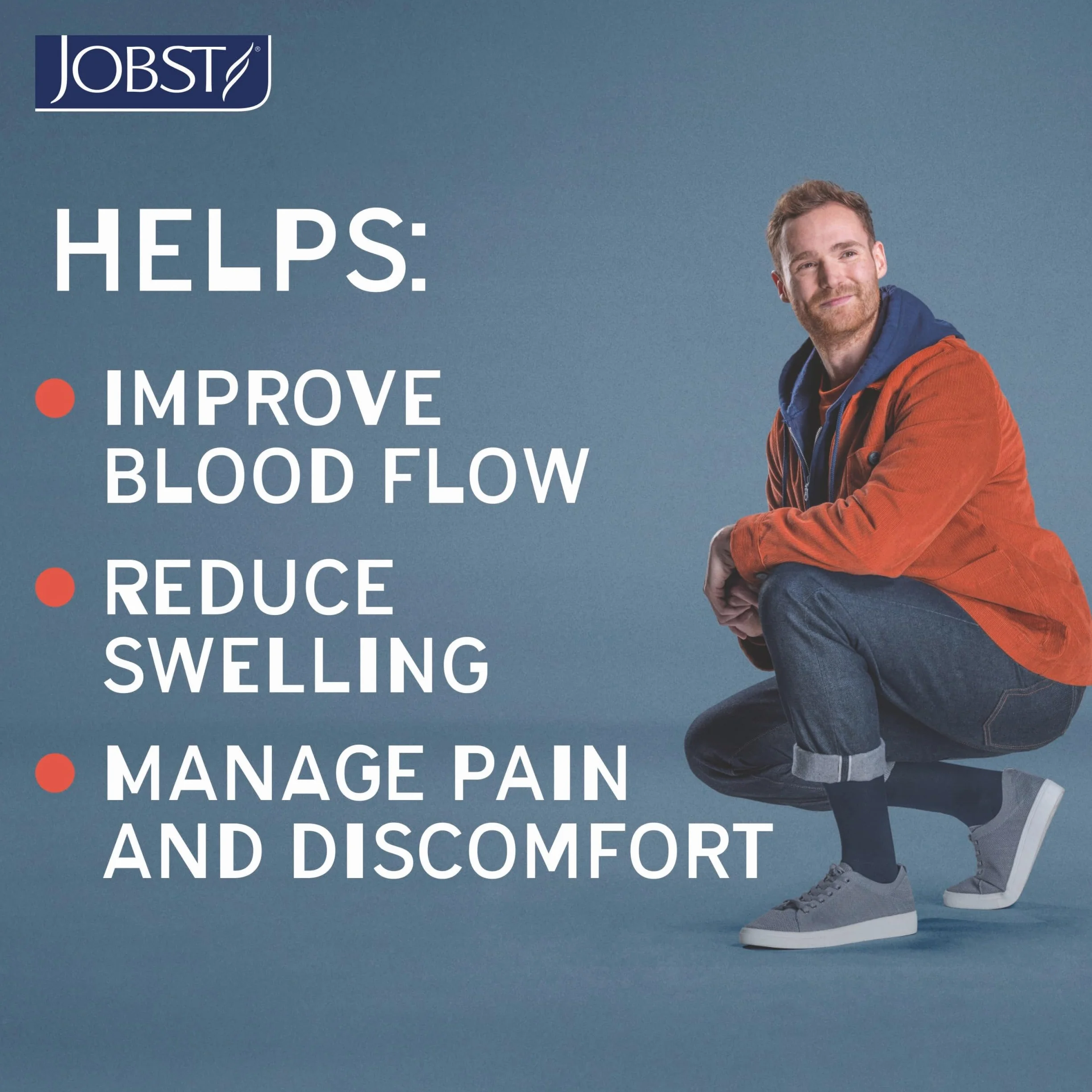 JOBST Chaussettes de voyage pour homme et femme - Aide à prévenir la thrombose en voyage - Douces et respirantes grâce à 33% de coton - Noir - Taille 4