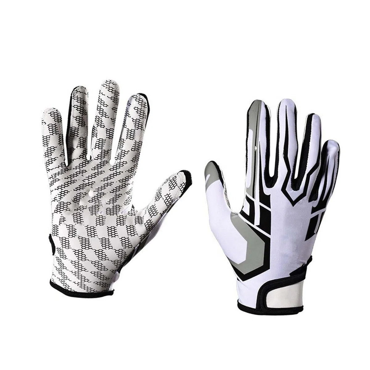 Gants de sport, gants de football américain, maille respirante, doigts, épaisseur moyenne, antidérapants