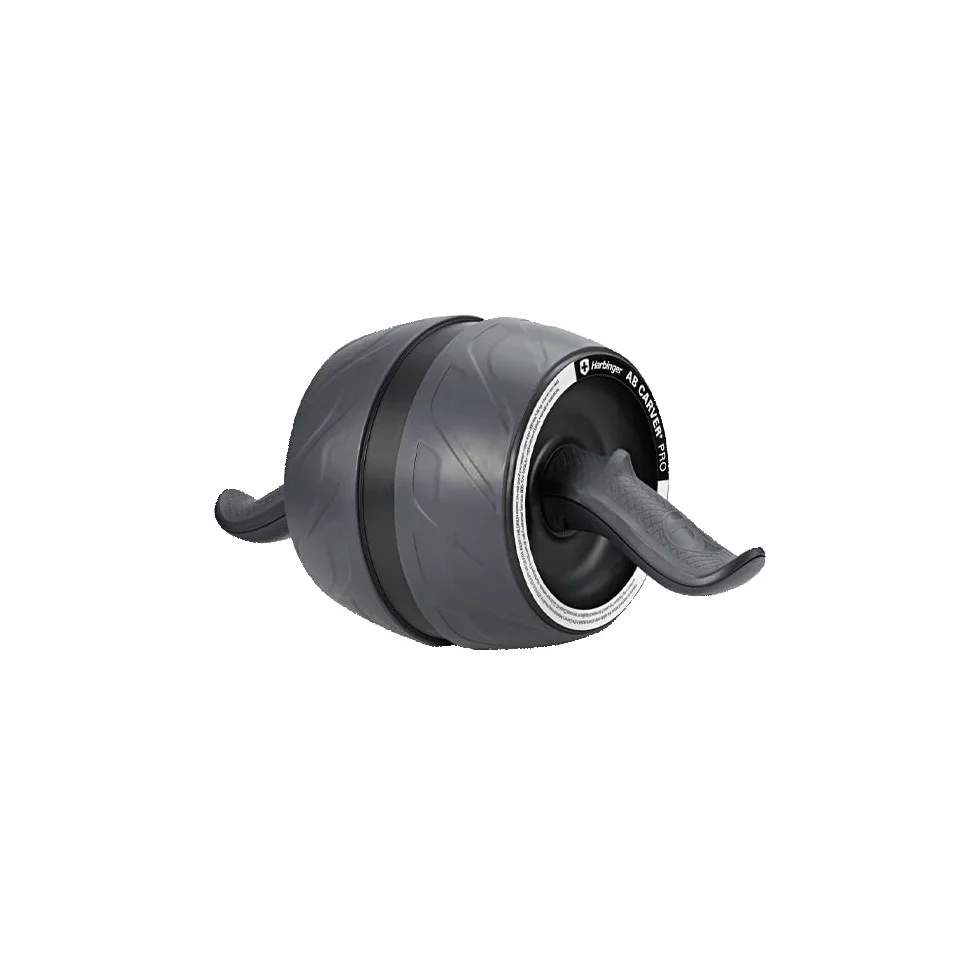 Harbinger Ab Carver Pro Rouleau abdominal large- Stabilité pour les entraînements, moteur cinétique intérieur, poignées ergonomiques, genouillère en mousse incluse pour confort,Taille unique,Noir