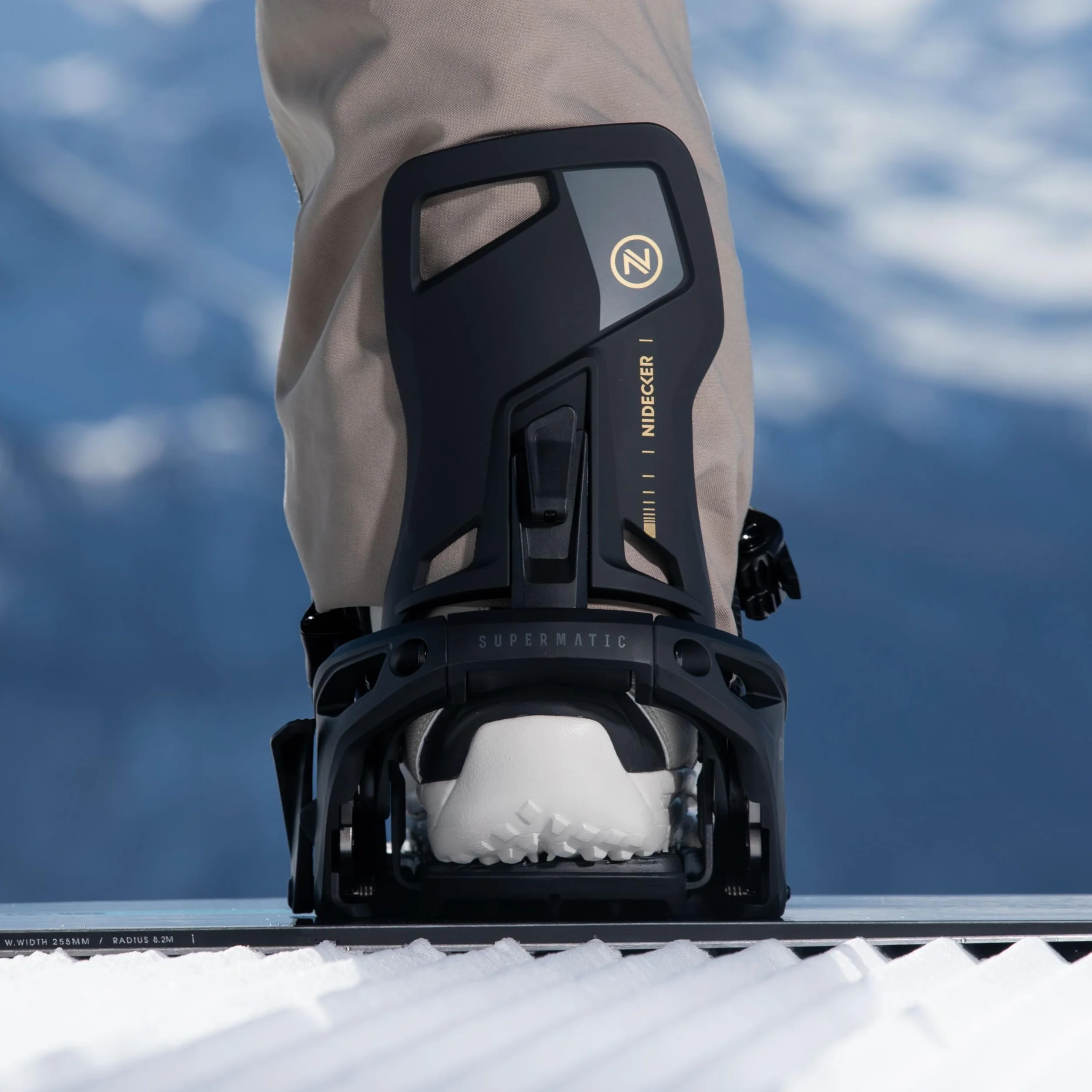 Nidecker OG Supermatic Fixations de Snowboard avec Ouverture Automatique et Spoiler inclinable