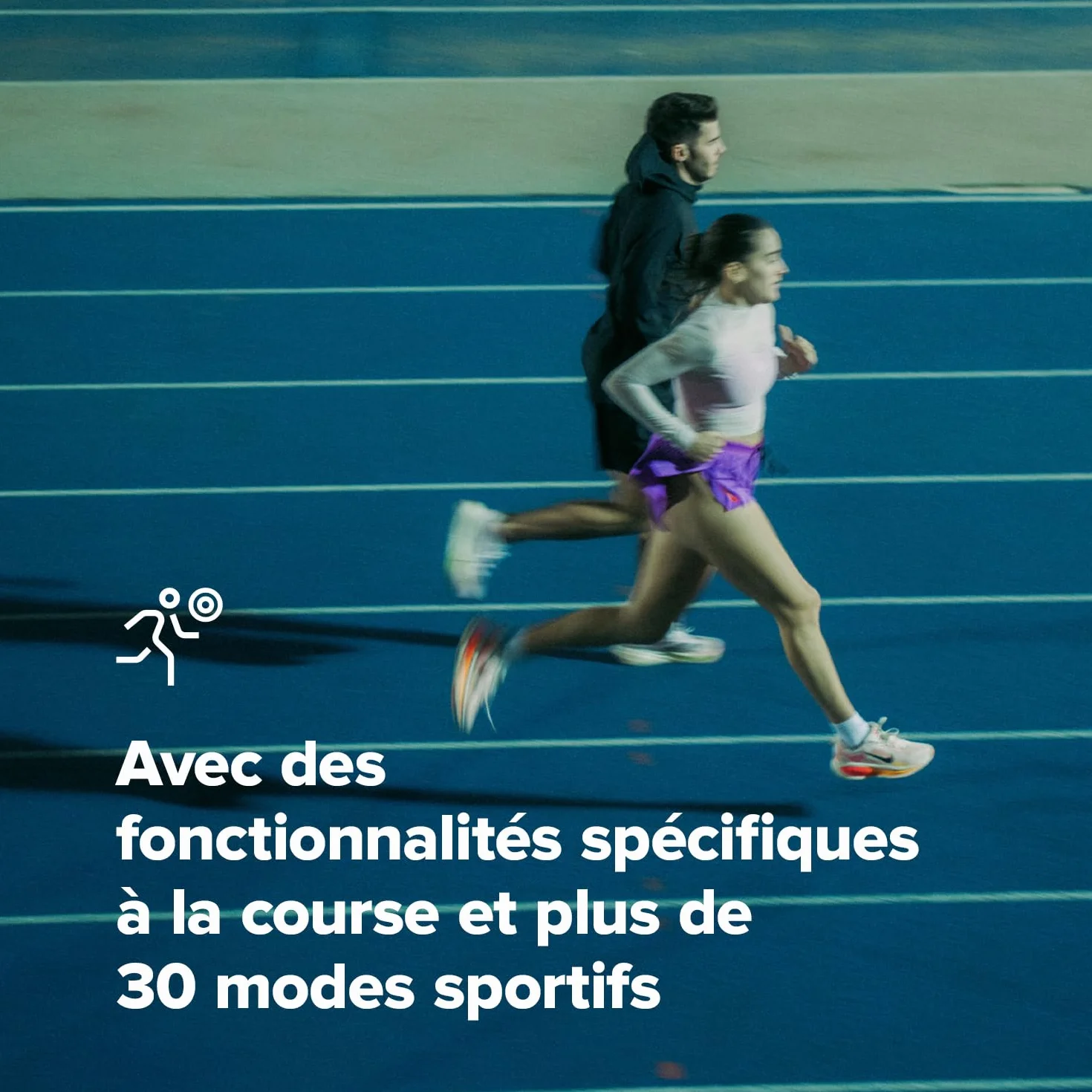 SUUNTO Run Montre de Running Femme Homme, 1,32" Écran Tactile AMOLED, Multisports, Tracker d'Activités, GPS Bi-Band, Suivi Fréquence Cardiaque/Sommeil, Course à Pied, 12 Jours d'Autonomie, Musique