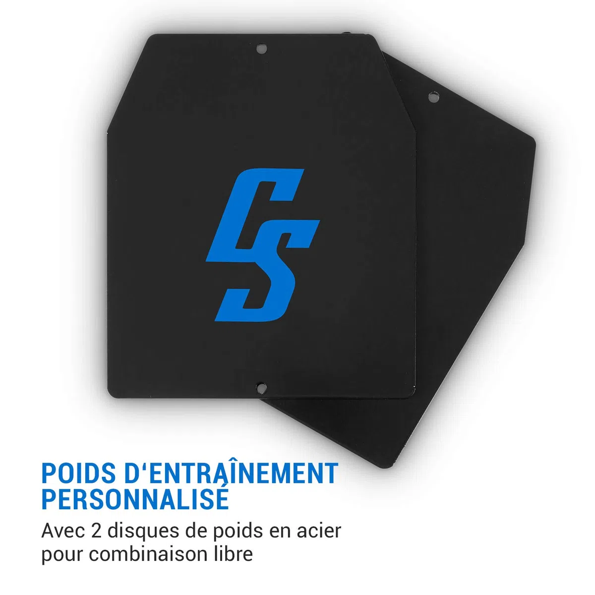 CAPITAL SPORTS Battlevest 2.0 - Veste lestée, 2 Paires de plaques de Poids incluses, Confort élevé et répartition optimale du Poids grâce au Rembourrage épais