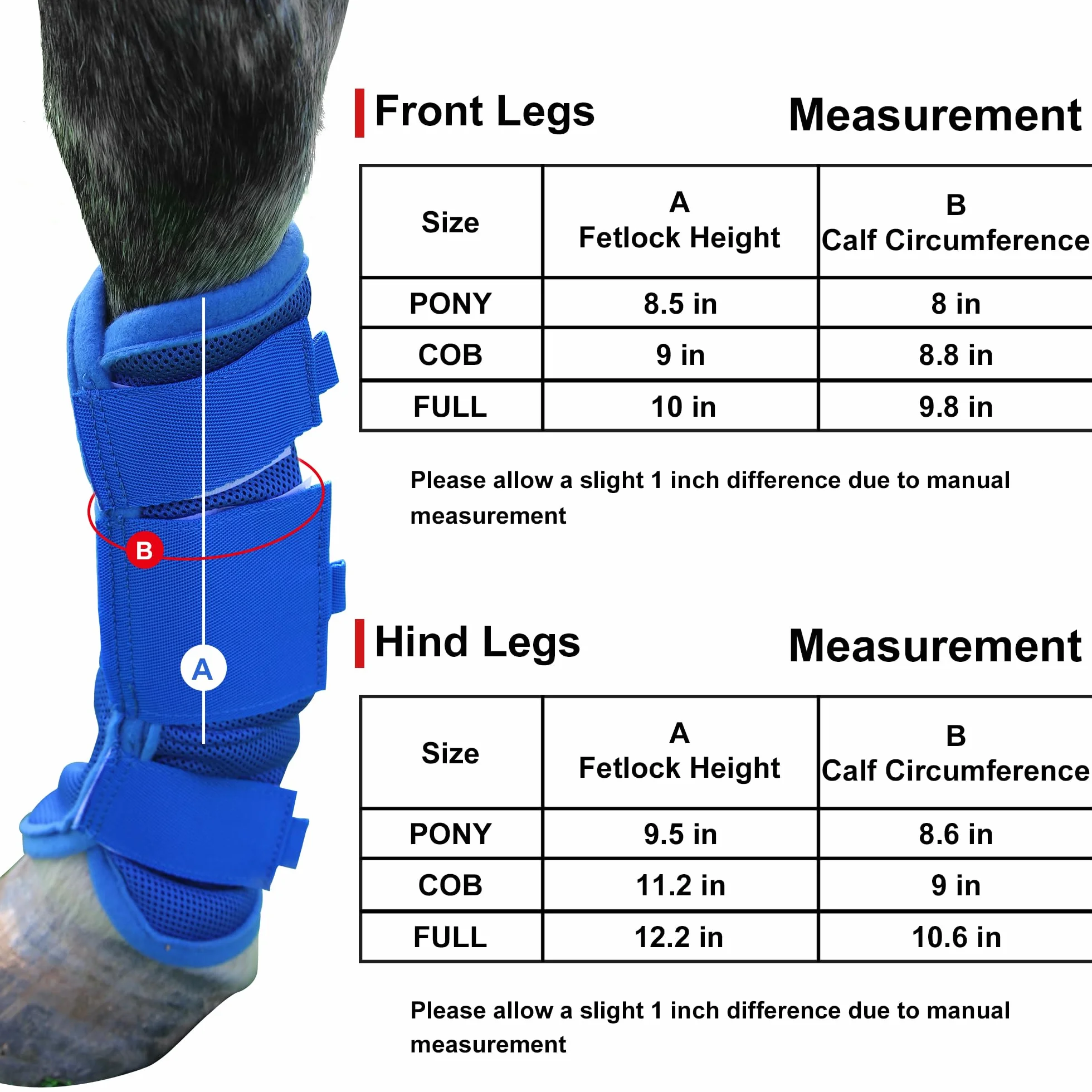 LEAFOREST Lot de 4 bottes de protection antidérapantes pour poneys - Maille respirante - Gris