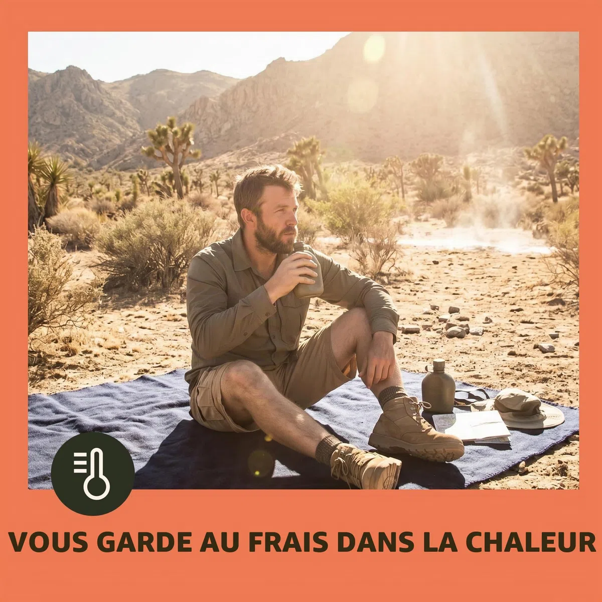 Woolly Mammoth Woolen Co. Couverture de Camping en Laine mérinos Taille XL – Idéale pour l'extérieur, Le Camping, Le Trekking, la randonnée, la Survie ou jeté à la cabane (Marron), 167,6 x 228,6 cm