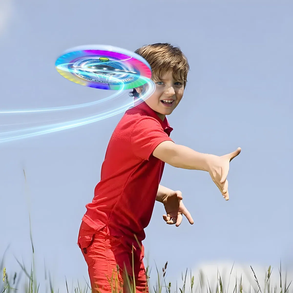 Modes d'éclairage LED Flying Disc - Disque de vol lumineux pour enfants et adultes