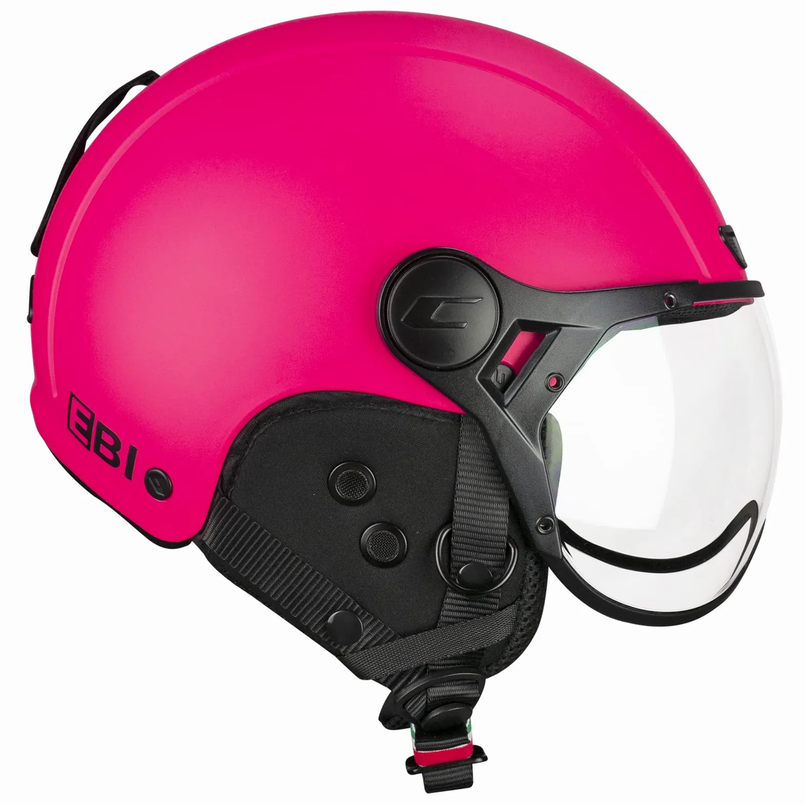 CGM EBI Casque de Ski Unisexe pour Adulte, Rose Fluo Mat, M (57-58cm)