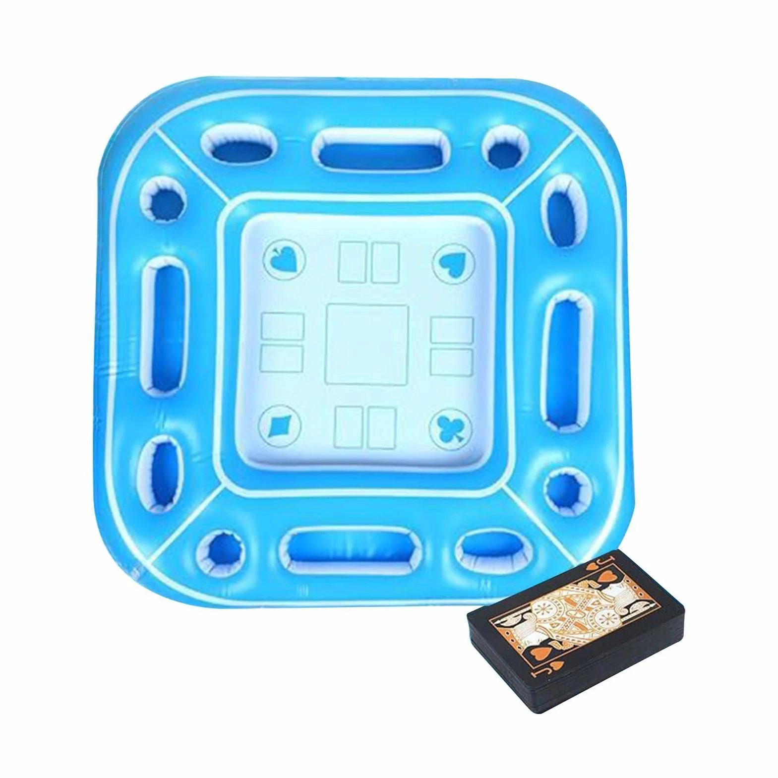 Table Flottante pour Piscine - Gonflable Portable et Résistante aux Intempéries | Table Flottante pour Spa - Fête en Plein Air, Rivière, Mer, Lac, Vacances, Réunion De