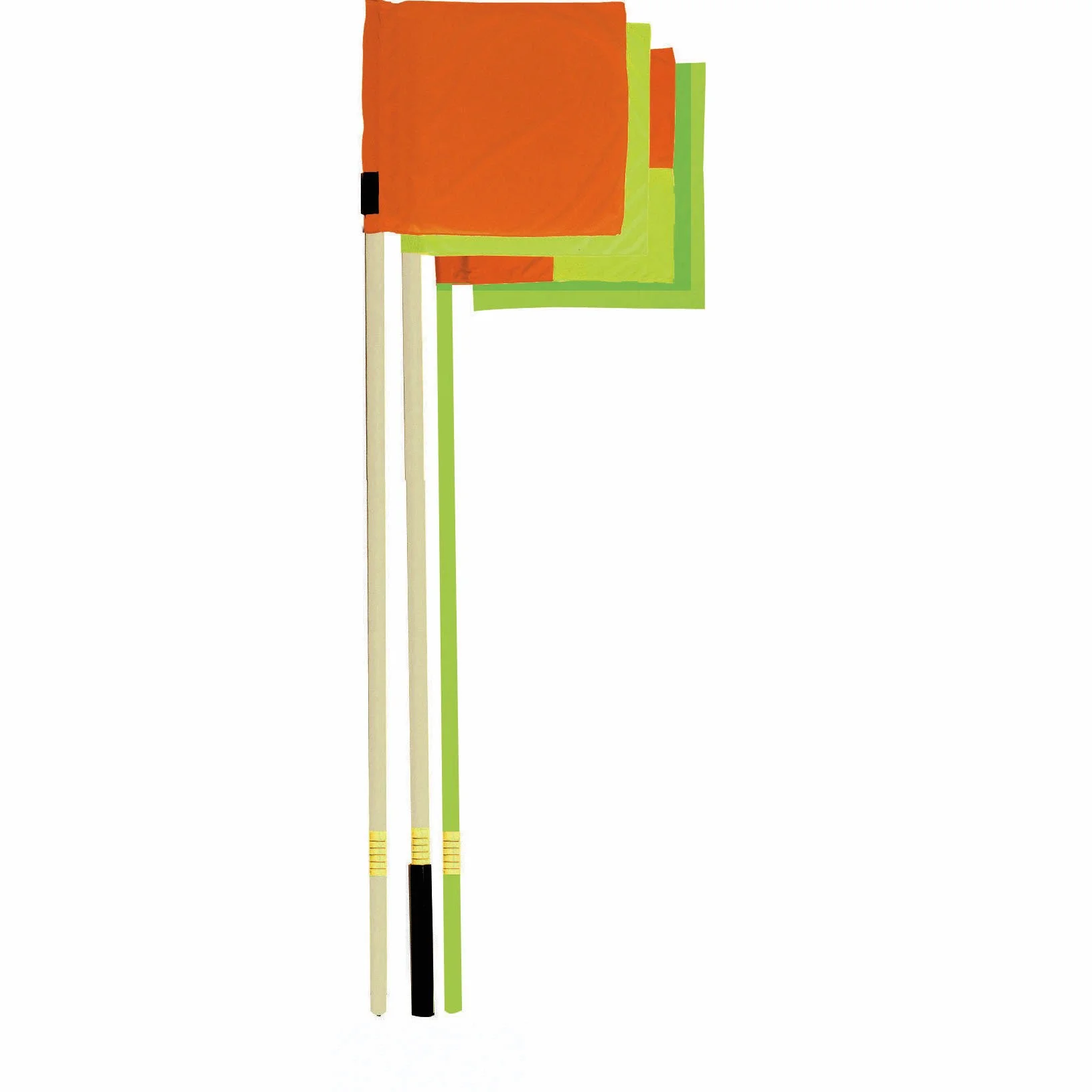 Tremblay Kit 4 poteaux corner a damier Rouge/Jaune Taille - Unique