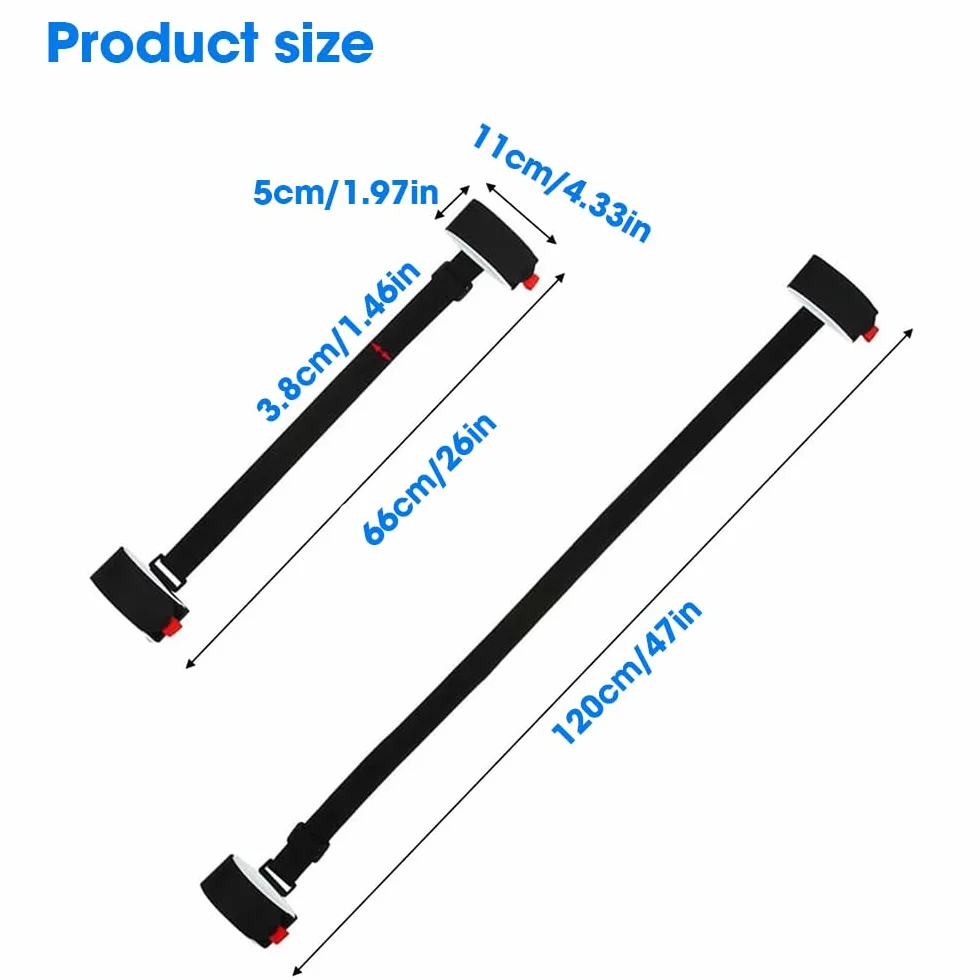 2 Pièces Sangles de Ski, Bandoulière de Ski Sangle de Ski Réglables Robustes Ski Strap Rangement à Skis Portables Sangles de Snowboard pour Transporter Facilement des Skis et des Pôles