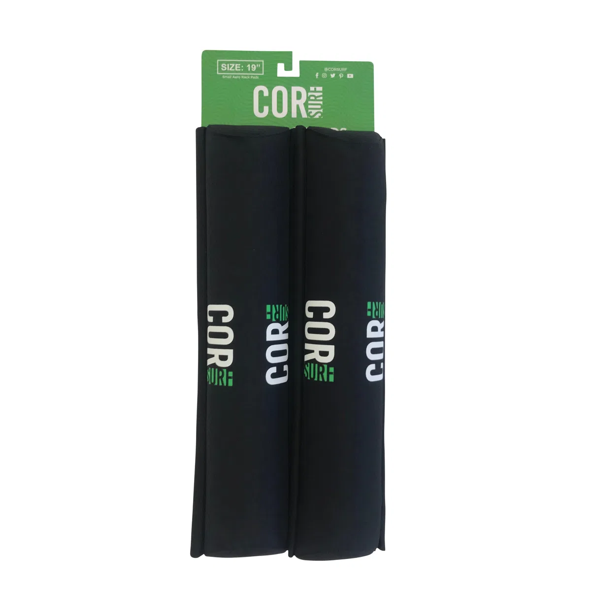 COR Surf Pads de galerie de Toit | Support pour Planche de Surf Kayak Sup | [Paire] pour Les Grandes Barres aérodynamiques (48CM)