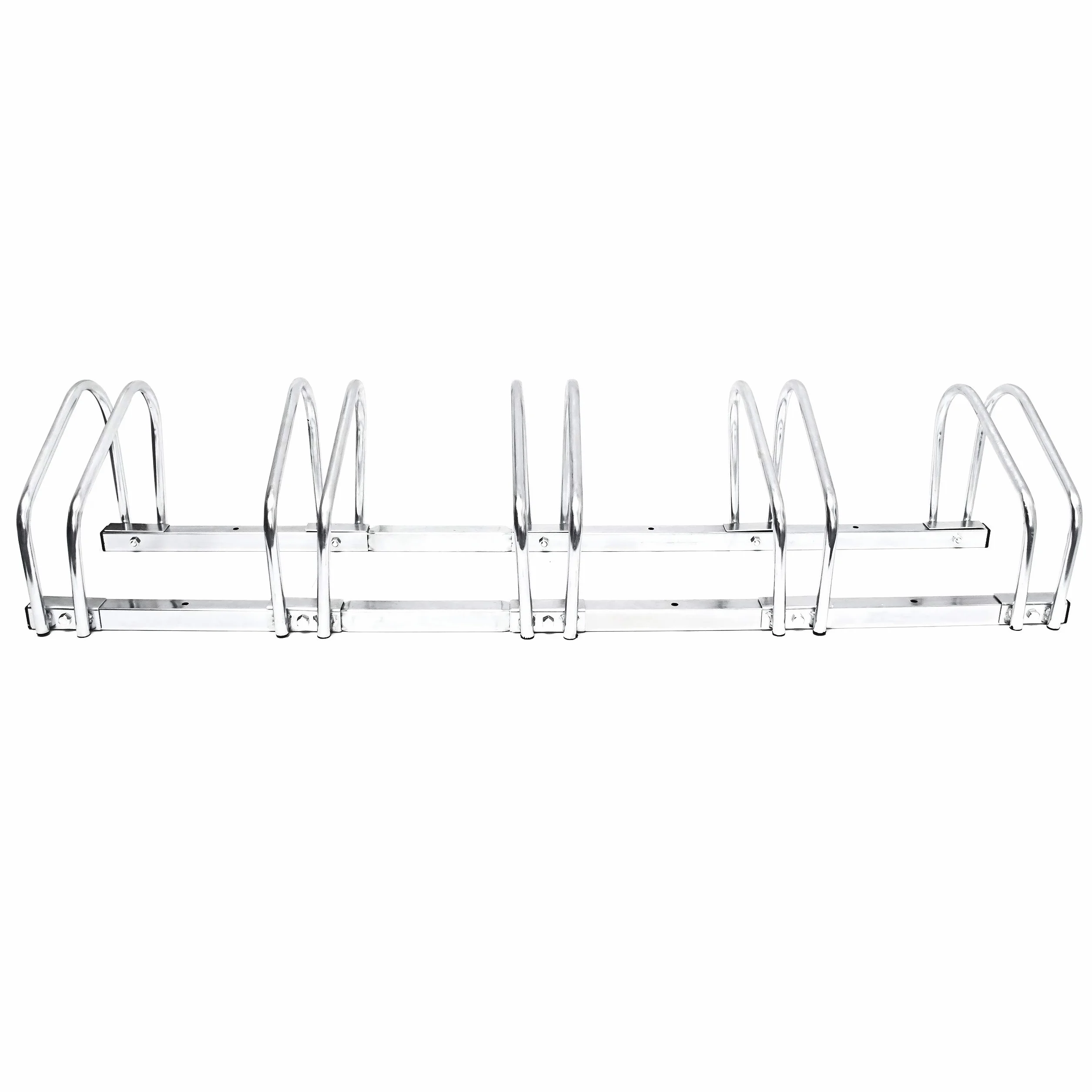 Relaxdays Râtelier Familial pour 5 vélos Argent