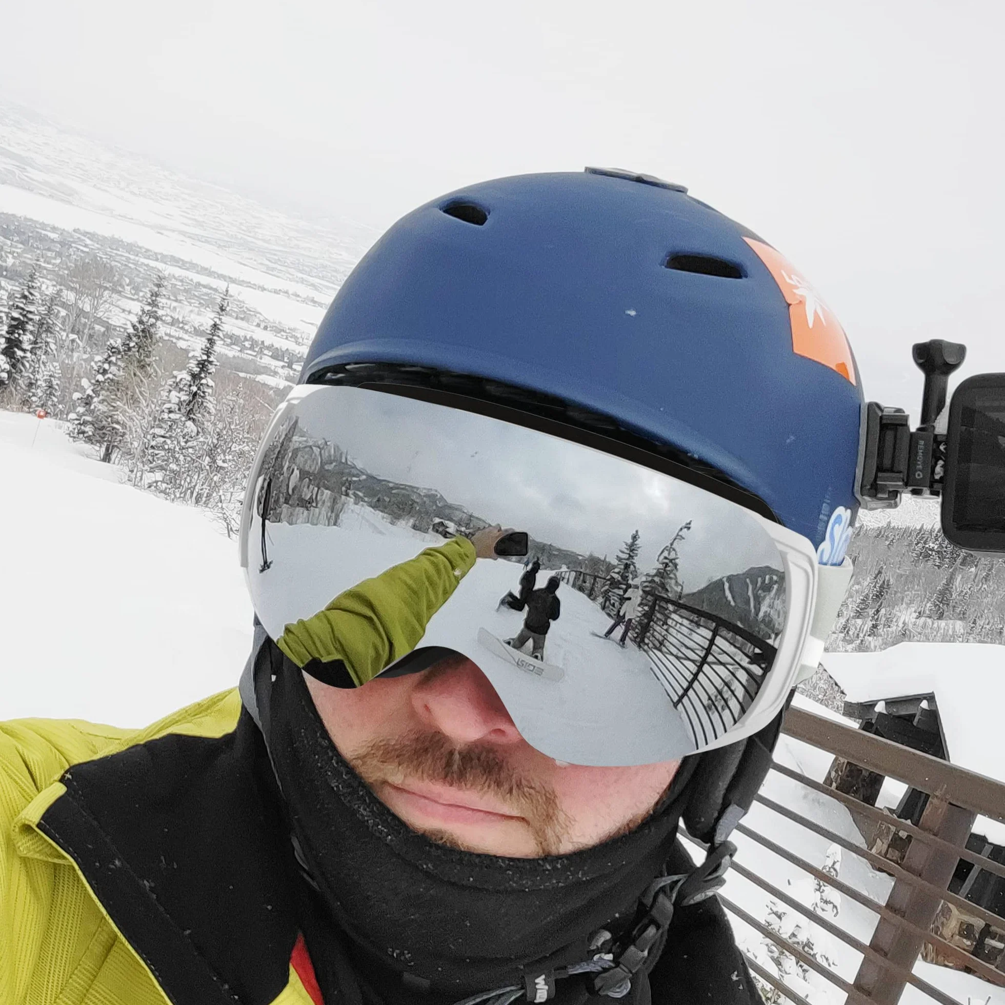 Findway Masque de Ski Magnetique, Lunettes de Ski Femme Homme Junior OTG pour Snowboard et Ski Anti-buée, Anti-UV 400, Lentille Sphérique