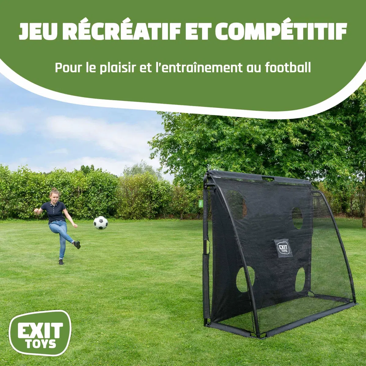EXIT Toys But de Football en Acier