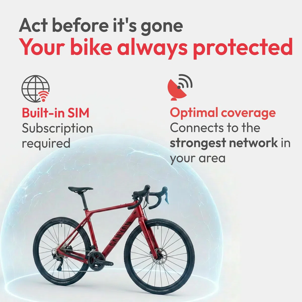 Trackting Bike T8 – Dispositif GPS Antivol pour Vélos & E-Bikes avec Carte SIM Intégrée (4G/2G) – Abonnement Requis | Traceur GPS Vélo | Appel D’Alerte Vol, Suivi en Direct, Longue Autonomie