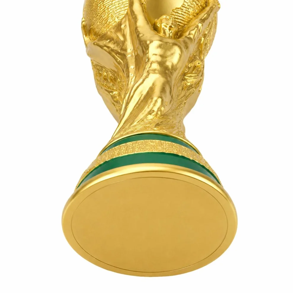 Réplique de Trophée Coupe du Monde de Football, Coupe de Champion en Résine pour Fans, Souvenir Football, Cadeau Décoratif pour Bureau, Bar, Fête