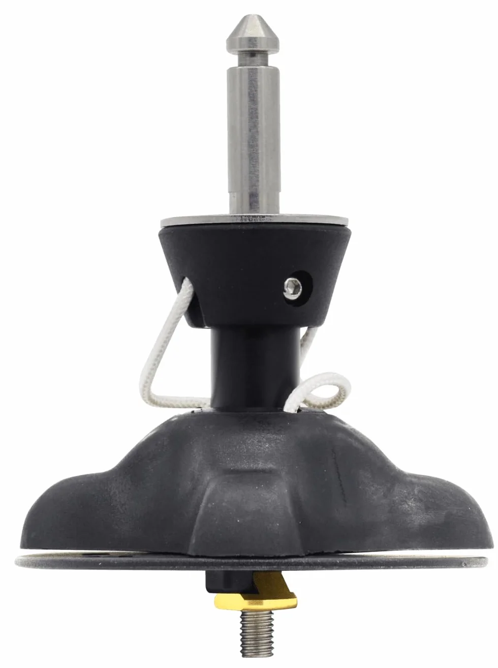 Pied de Mât Windsurf avec Tendon Uréthane, EuroPin, Noir