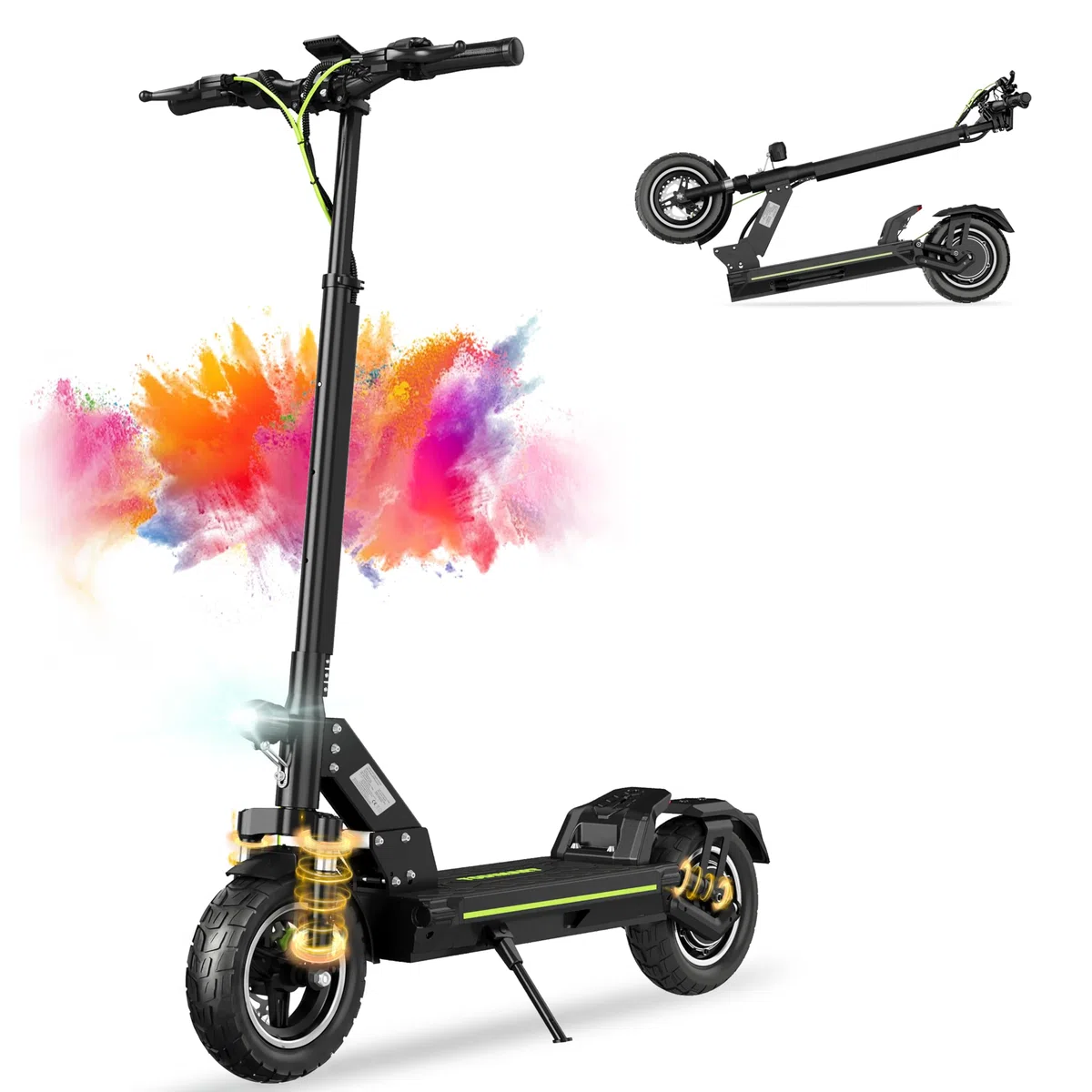Trottinette Électrique Adulte Puissante Tout-terrain, Moteur 2000W Autonomie jusqu’à 80 km, Batterie 48V (13Ah / 18,2Ah / 20,8Ah), Double Suspension, Antivol, Trotinette Electrique Adulte Ultra Legere