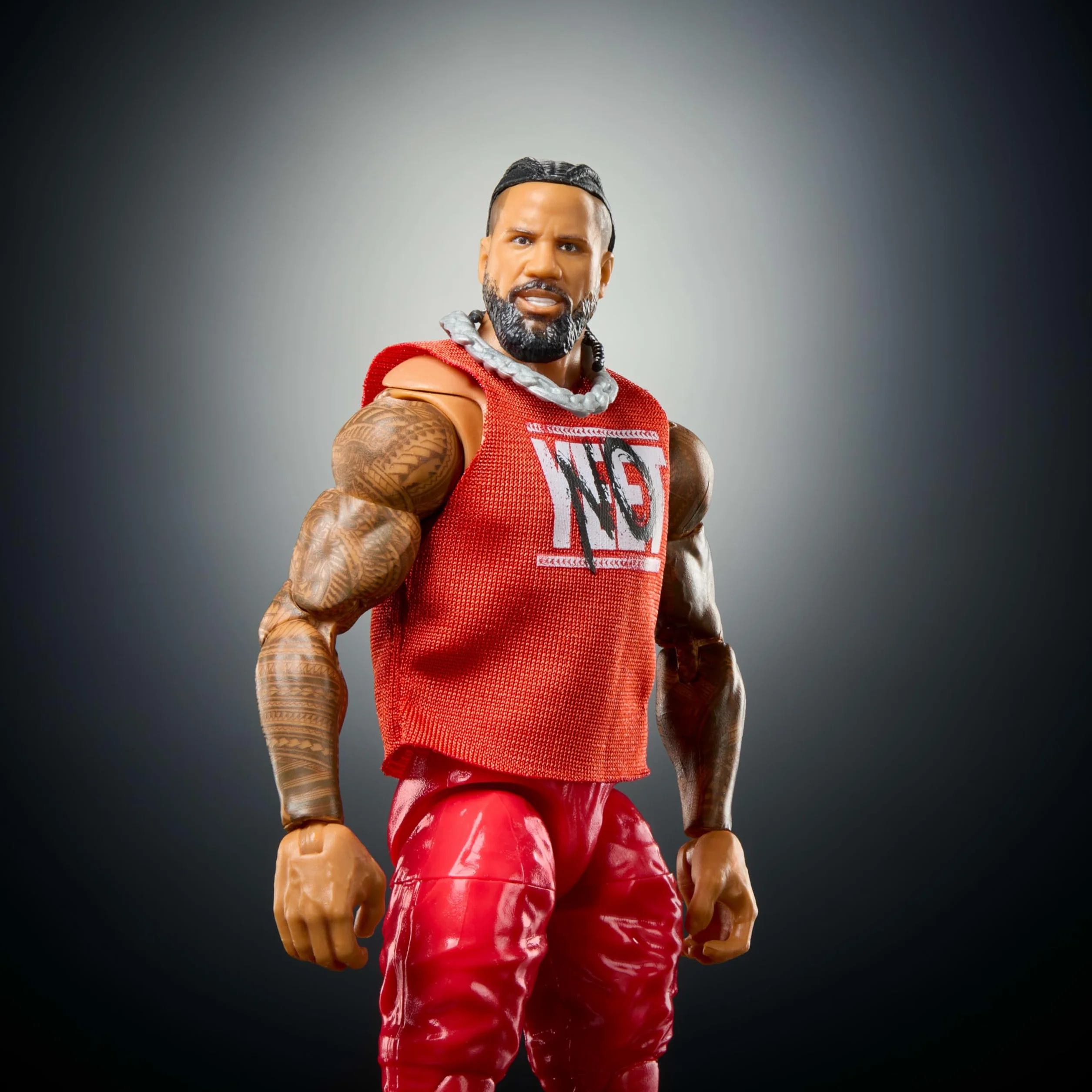Mattel WWE Ultimate Edition Ensemble de Figurines et Accessoires Jimmy USO 15,2 cm à Collectionner, têtes et Mains interchangeables, 30 Points d'articulation