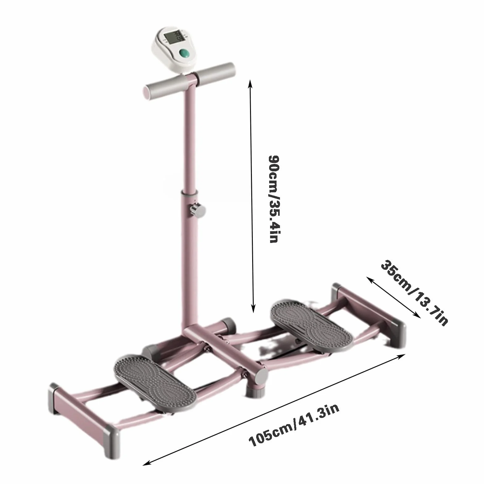 Machine à ski – Entraîneur de ski simulé à hauteur réglable pour entraînement complet du corps et équipement de fitness cardio pour usage domestique