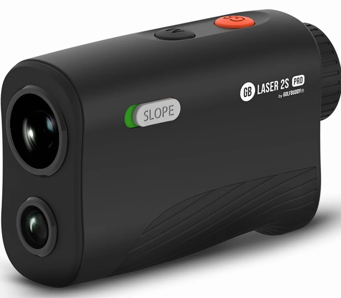 GolfBuddy GB Laser 2S Pro Télémètre de Golf avec Pente, portée de 2 à 1 093 mètres, détecteur de Broches, Mode Budder, Scan et Triangulation, télémètre précis pour la précision, léger 161 g