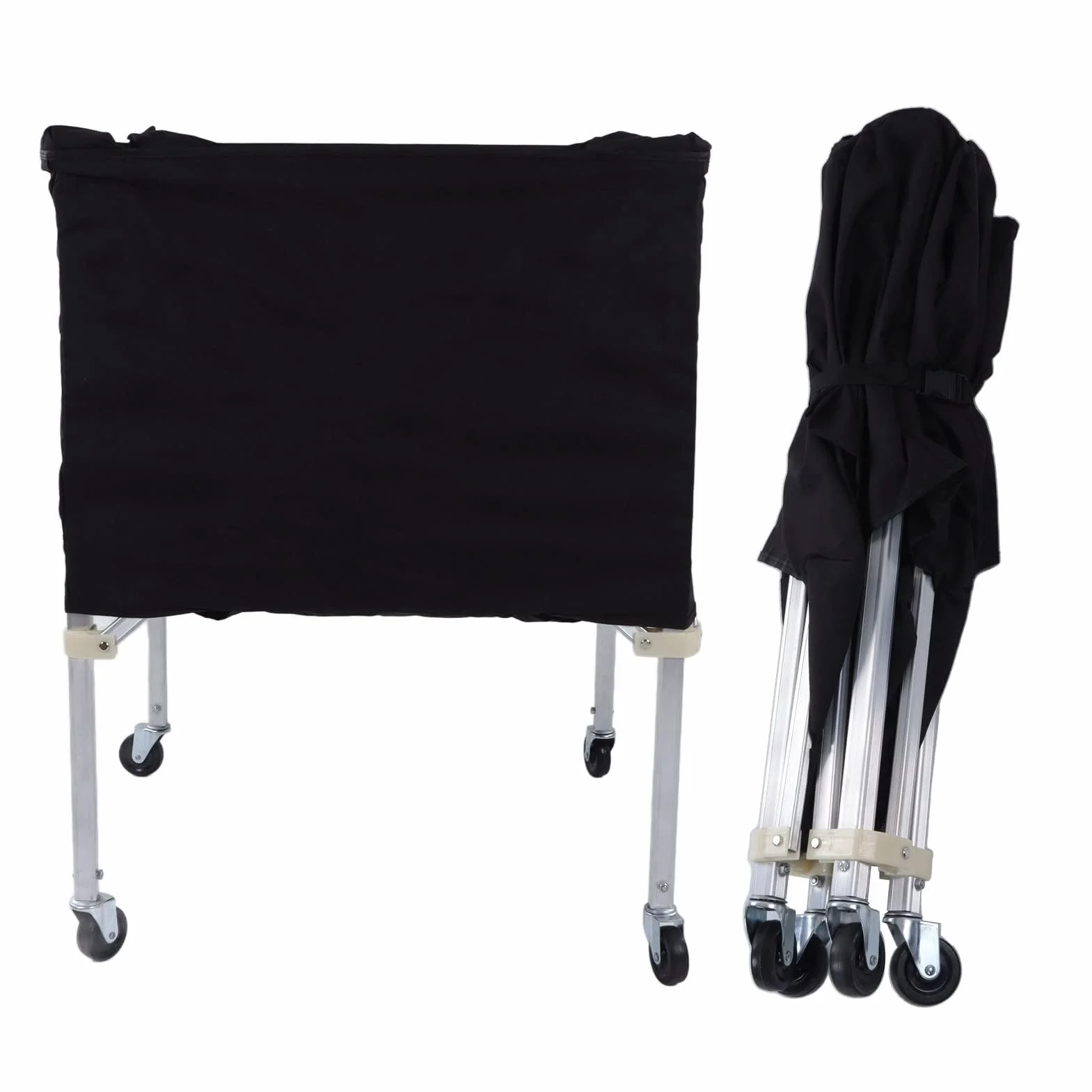 Cocoarm Chariot de volley-ball portable pliable sur roues panier de tennis rangement