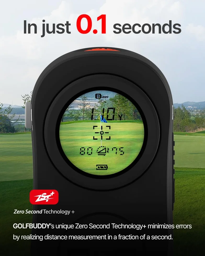 GolfBuddy GB Laser 2S Pro Télémètre de Golf avec Pente, portée de 2 à 1 093 mètres, détecteur de Broches, Mode Budder, Scan et Triangulation, télémètre précis pour la précision, léger 161 g