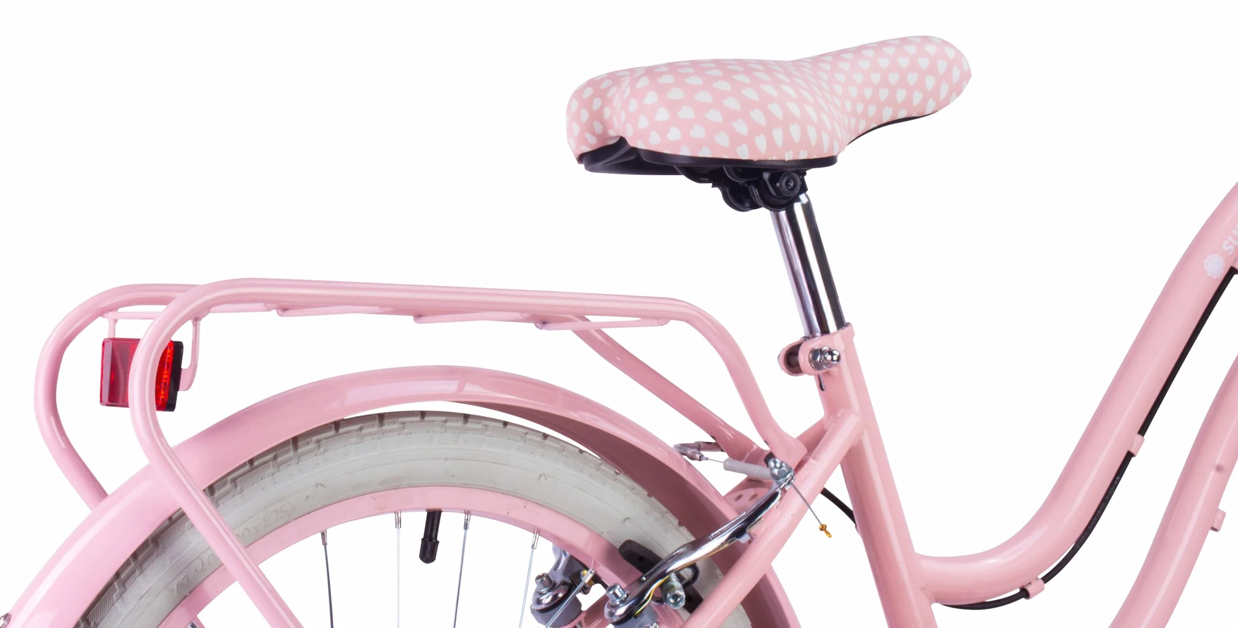 Vélo Fille Sun Baby Heart 20/24 Pouces 6-12 Ans V-Brake Porte-Bagages