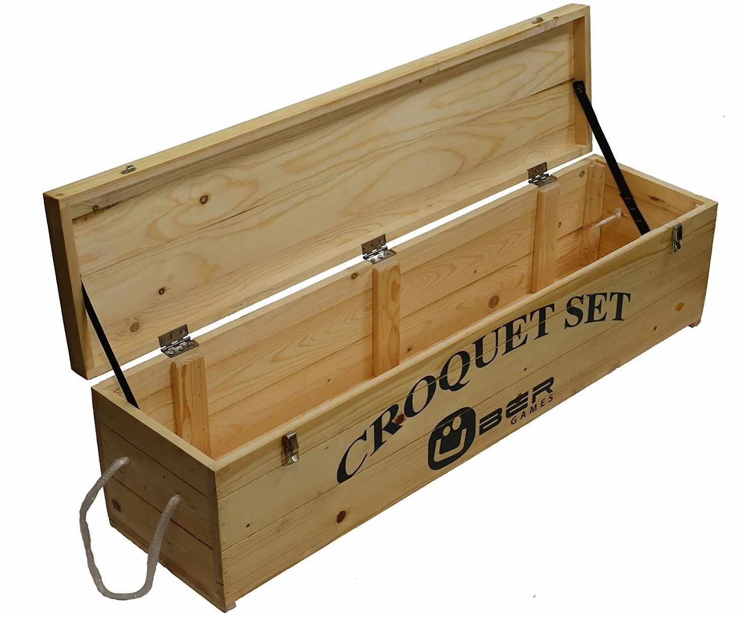Caisse de rangement en bois pour Croquet 6 joueurs