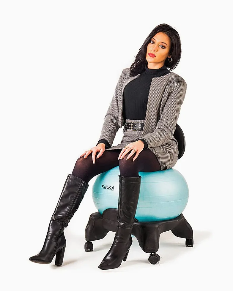 Kikka Active Chair Plus Chaise ergonomique avec balle gonflable, violet