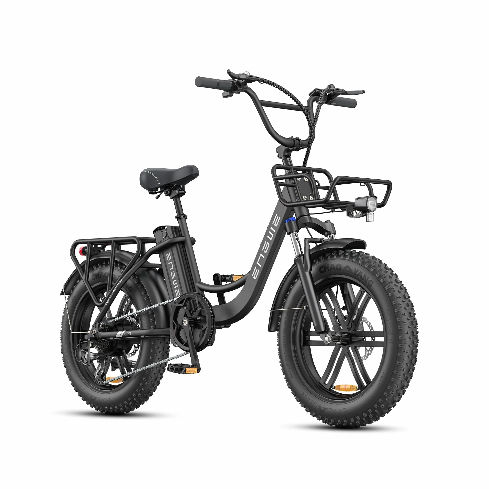 ENGWE Velo Electrique Homme 20 Pouces-vélo électrique 48V 13Ah Batterie, VTT Electrique Adulte Homme 7 Vitesses avec écran LCD, 25km/h avec Moteur 250w, autonomie jusqu'à 120km L20/L20 Boost