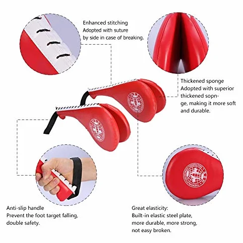 Raquette Tae Kwon Do, Taekwondo Arts Martiaux Boxe, Pad Target PU Dule