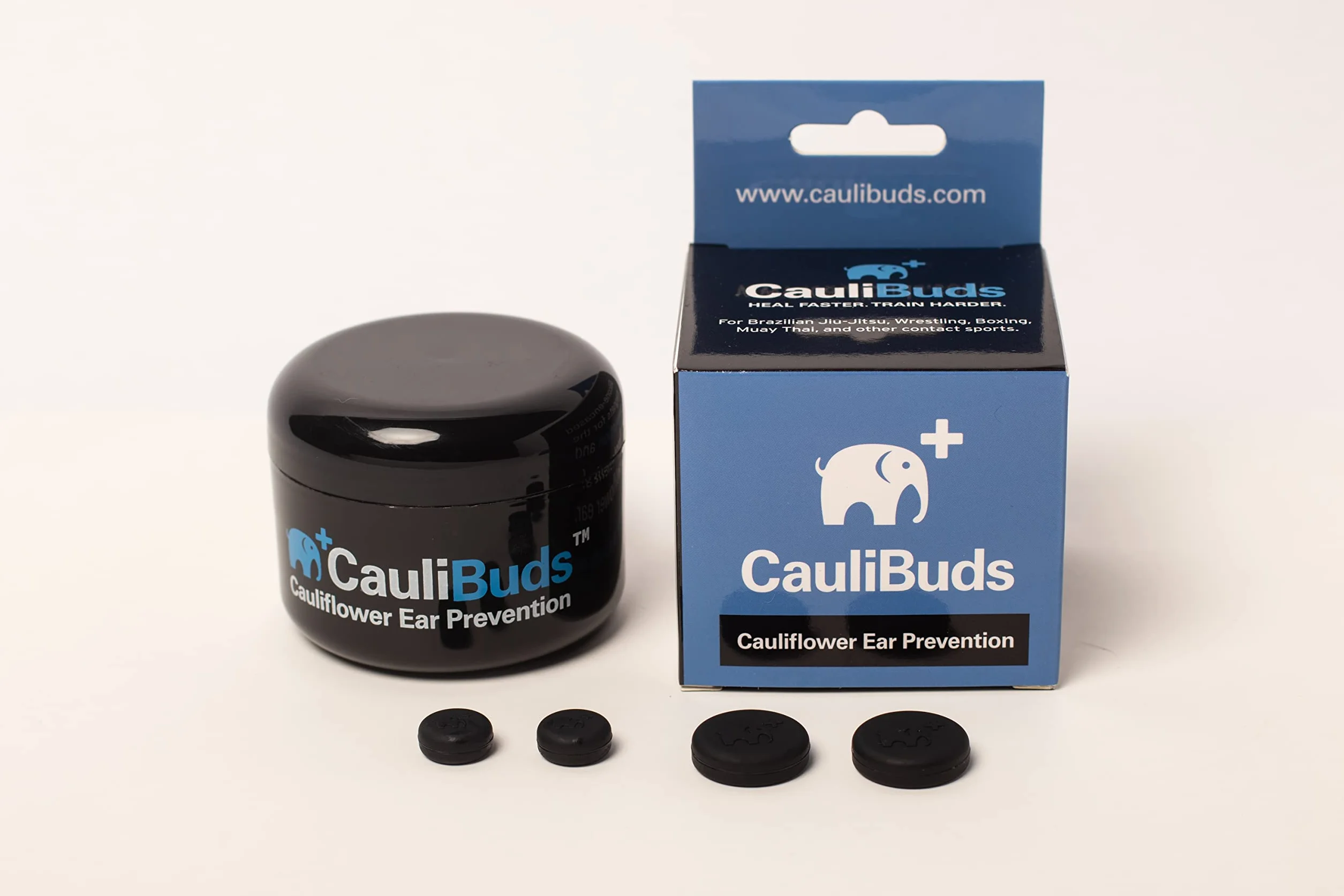 Aimants d'oreille en forme de chou-fleur – Kit de compression magnétique en silicone de qualité supérieure pour prévention et traitement des oreilles de chou-fleur en BJJ, lutte, MMA et