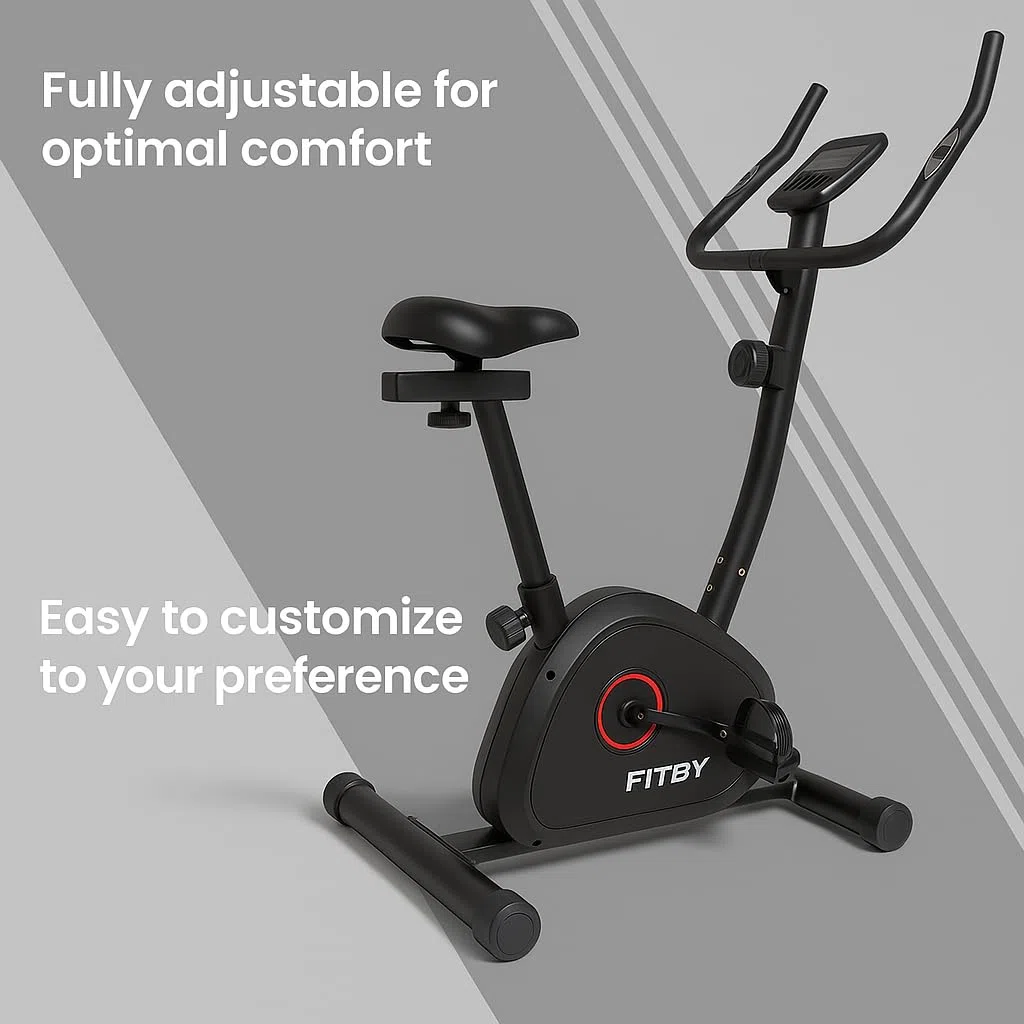 Vélo D'Appartement Pour La Maison - Vélo D'Appartement Magnétique Avec 8 Niveaux De Résistance Et Moniteur De Fréquence Cardiaque | Appareil De Fitness D'Intérieur Avec Selle Réglable
